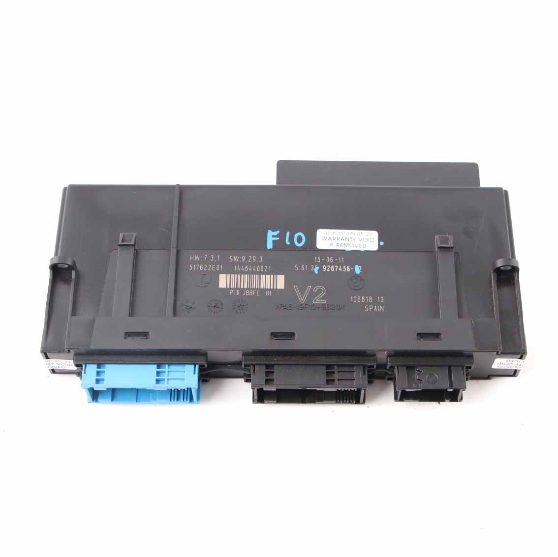 Steuergerät BMW F10 F11 Body Module ECU JBBFE IIIR V2 PL6 ECU 9267456