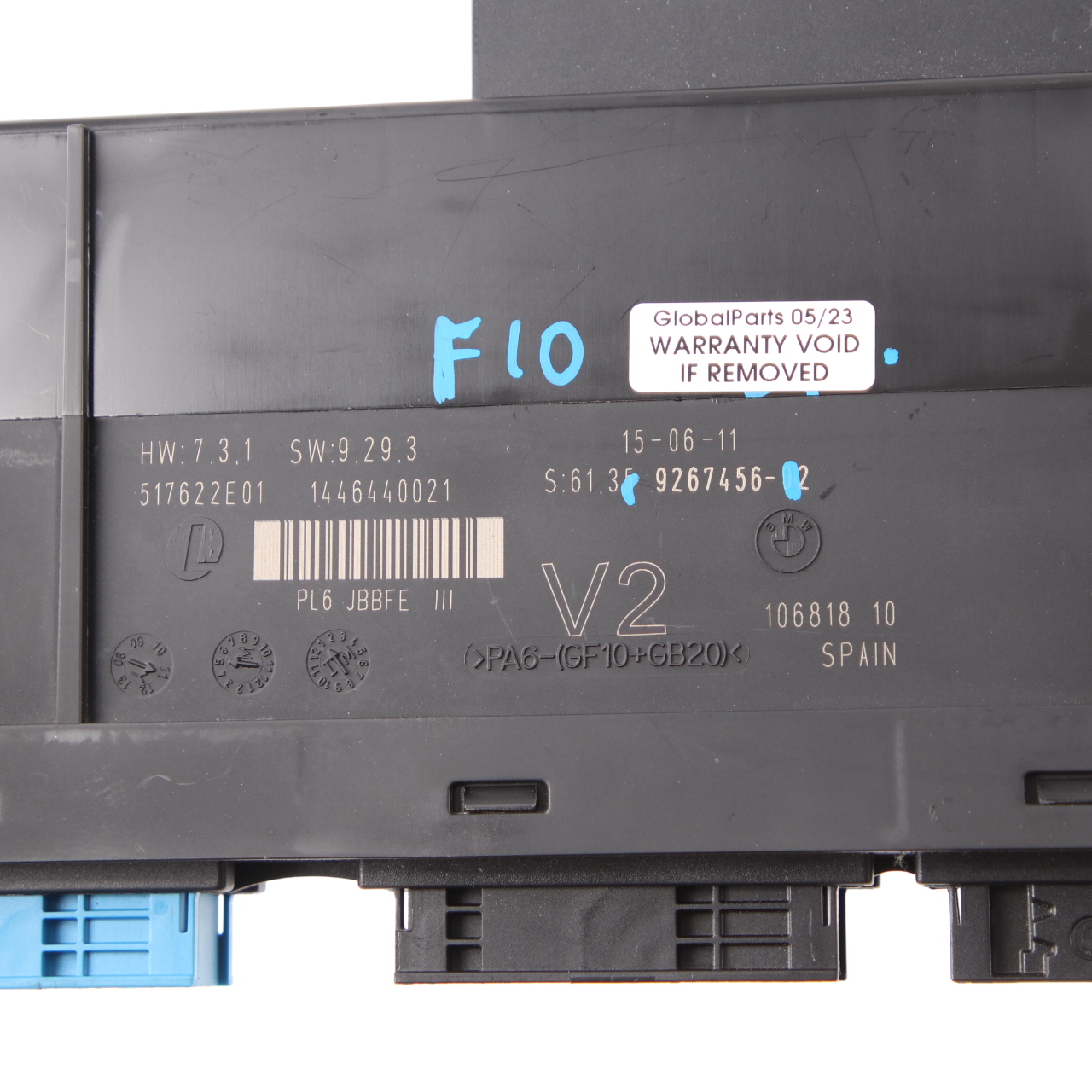 Steuergerät BMW F10 F11 Body Module ECU JBBFE IIIR V2 PL6 ECU 9267456