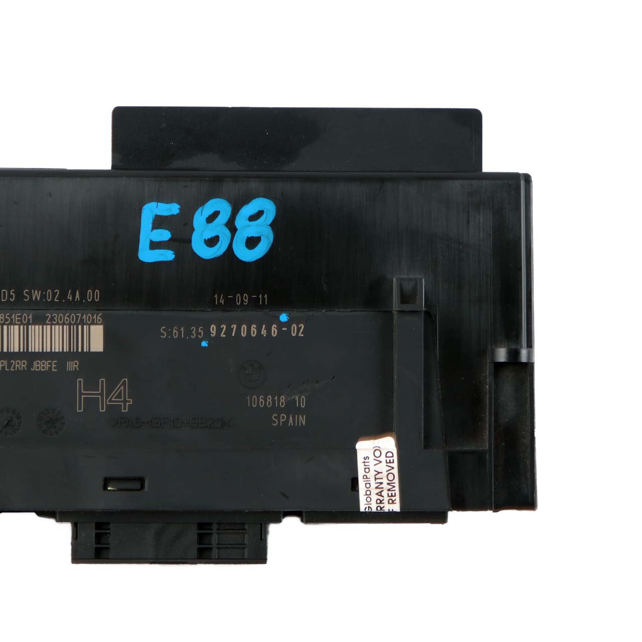 BMW E93 LCI ECU Body Control Module M Anschlussdose PL2RR JBBFE IIIR 9364819