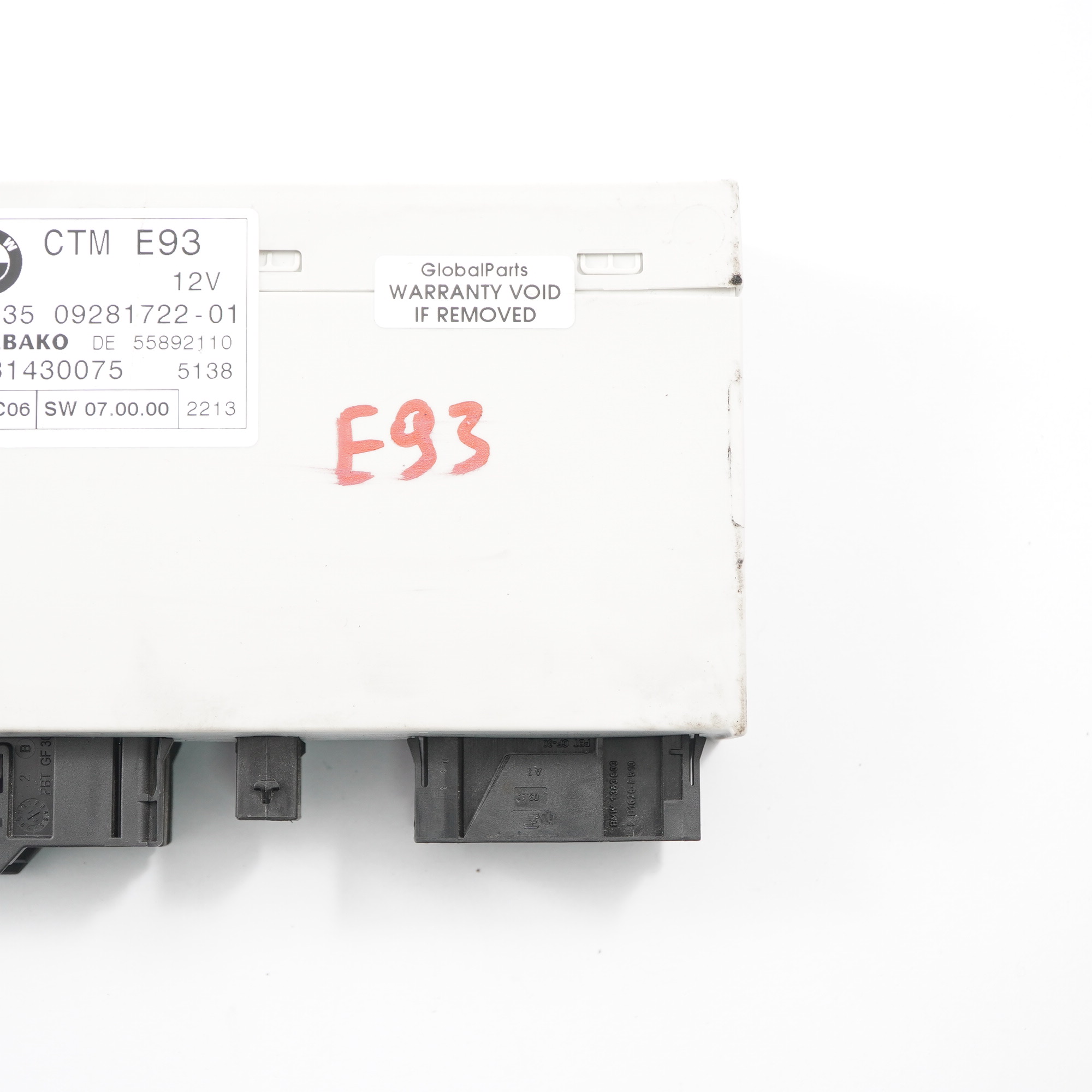 BMW 3 er E93 Cabrio Verdeck Modul ECU Module Steuergerät CTM 9281722