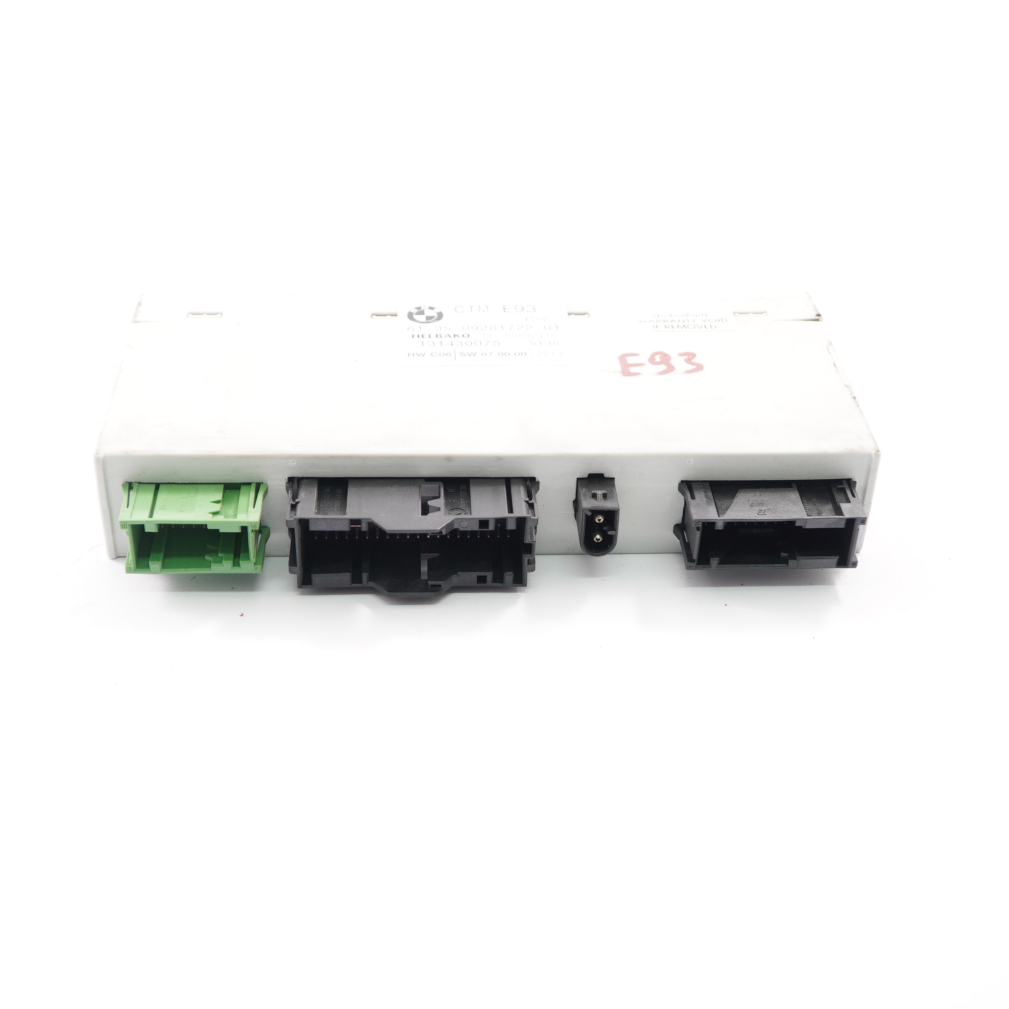 BMW 3 er E93 Cabrio Verdeck Modul ECU Module Steuergerät CTM 9281722