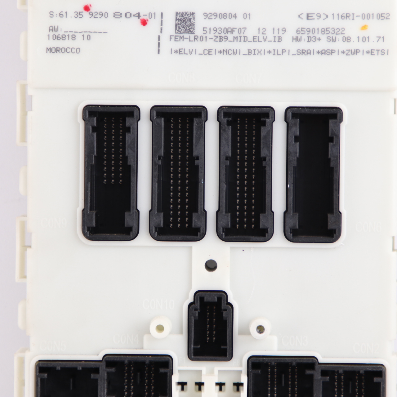 BMW 1 2 3 4 er F20 F21 F22 F30 F31 F32 F36 Steuergerät ECU FEM Modul 9290804