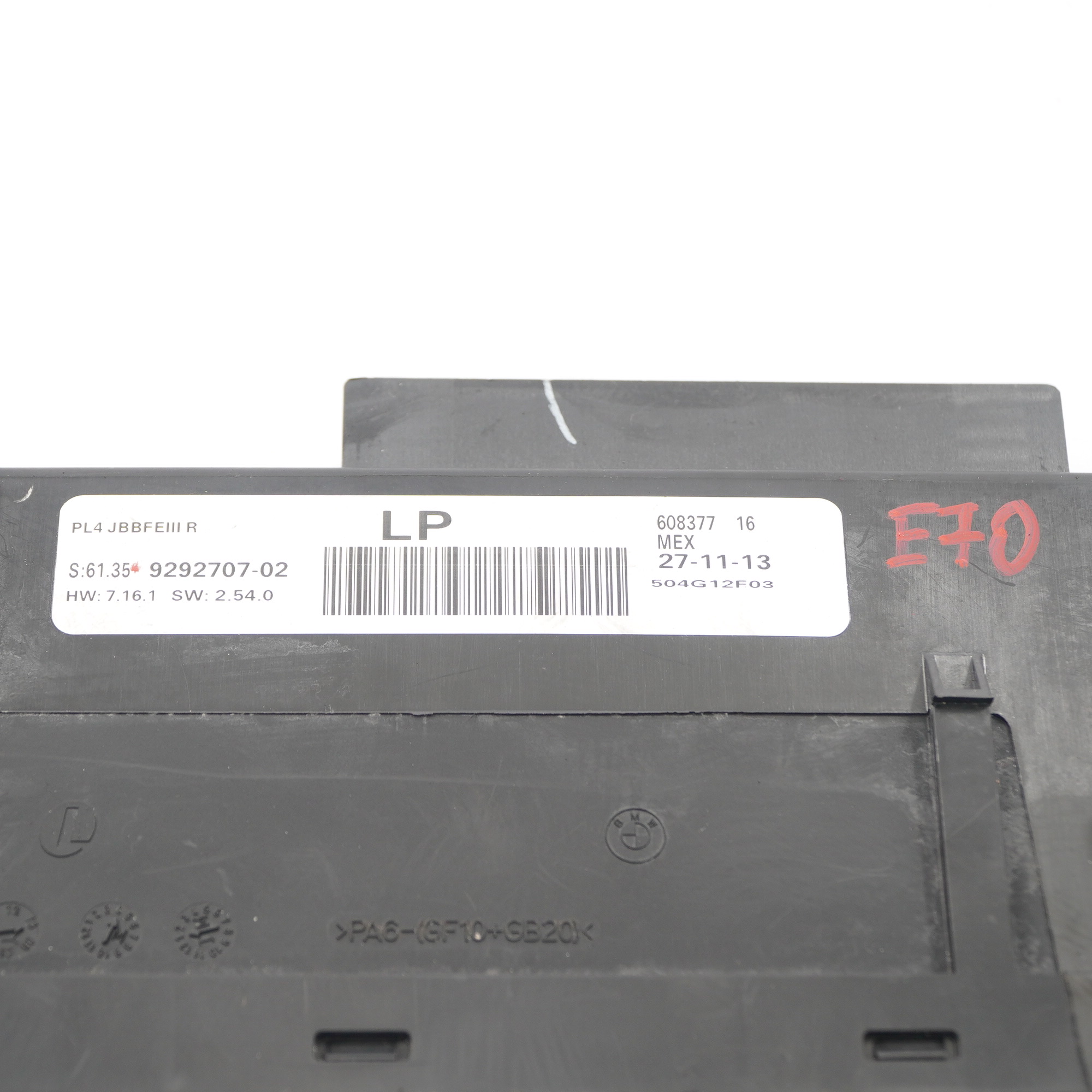 BMW X5 E70 Körper kontrolle Modul Einheit Junction Box PL4 JBBFEIII R 9292707