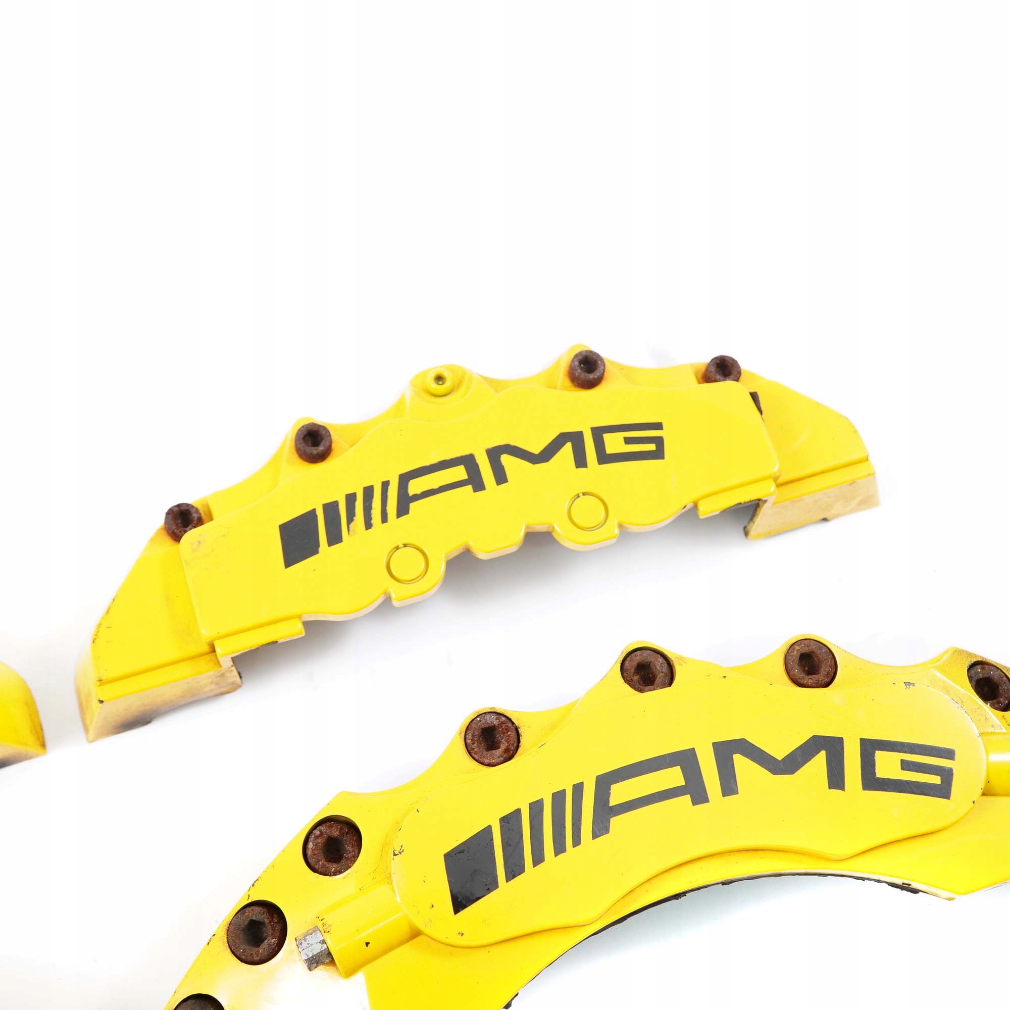 Mercedes-Benz C-Class W204 AMG Front Rear Brake Caliper Cover Kit Set Yellow