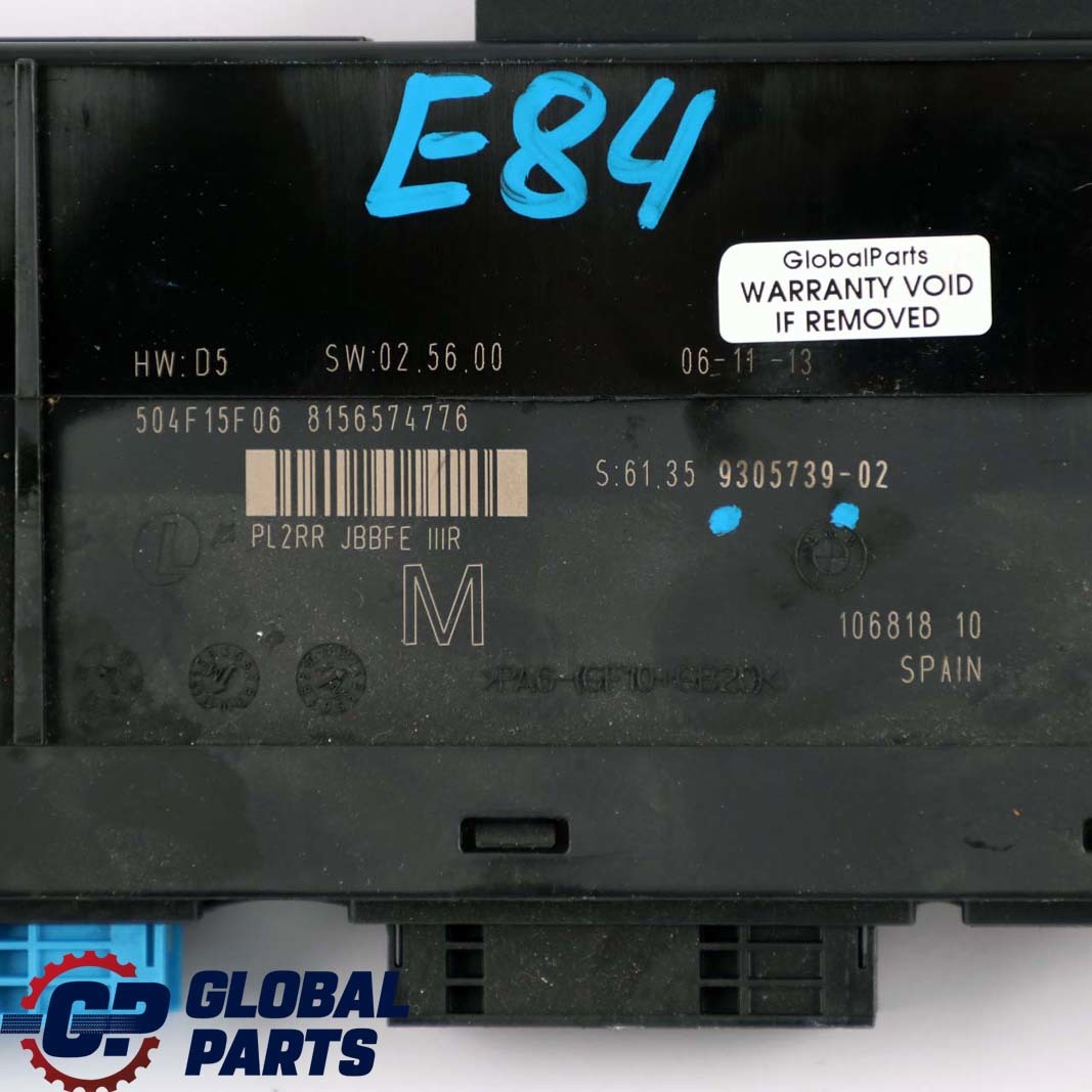 BMW E84 ECU Body Control Modul M PL2RR JBBFE IIIR Junction Box 9305739