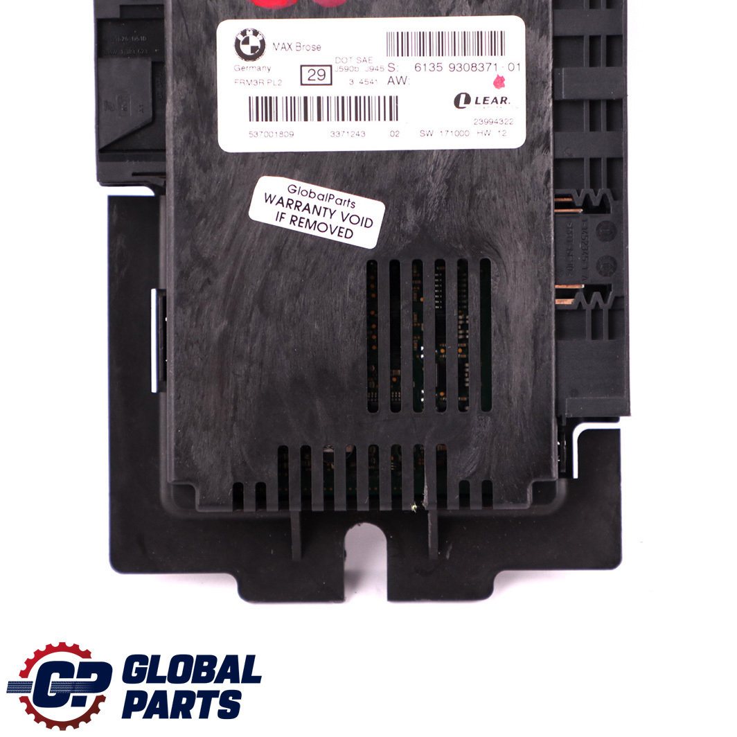 BMW X1 E84 Light Control Footwell Module ECU MAX Brose FRM3R PL2 Lear 9308371