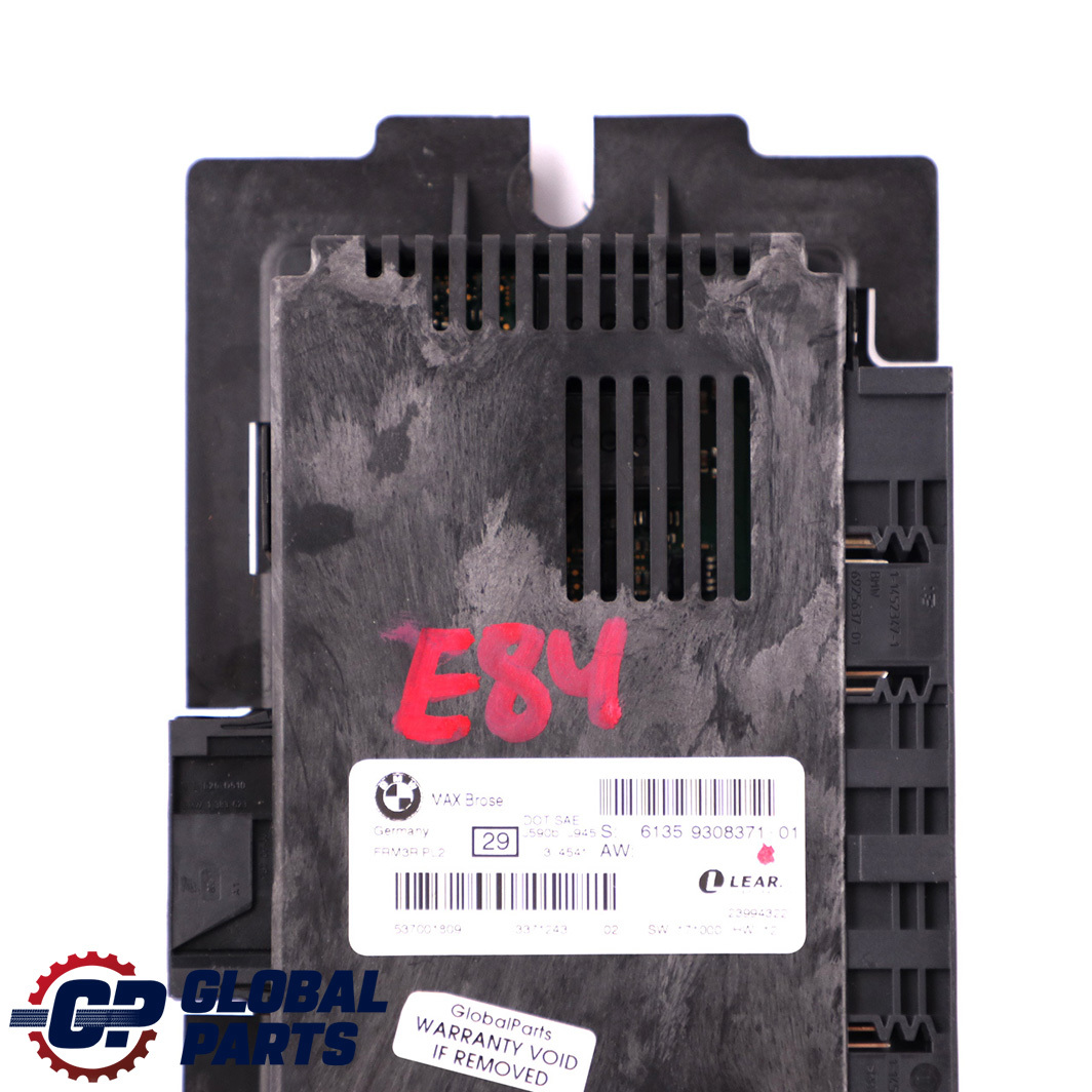 BMW X1 E84 Light Control Footwell Module ECU MAX Brose FRM3R PL2 Lear 9308371