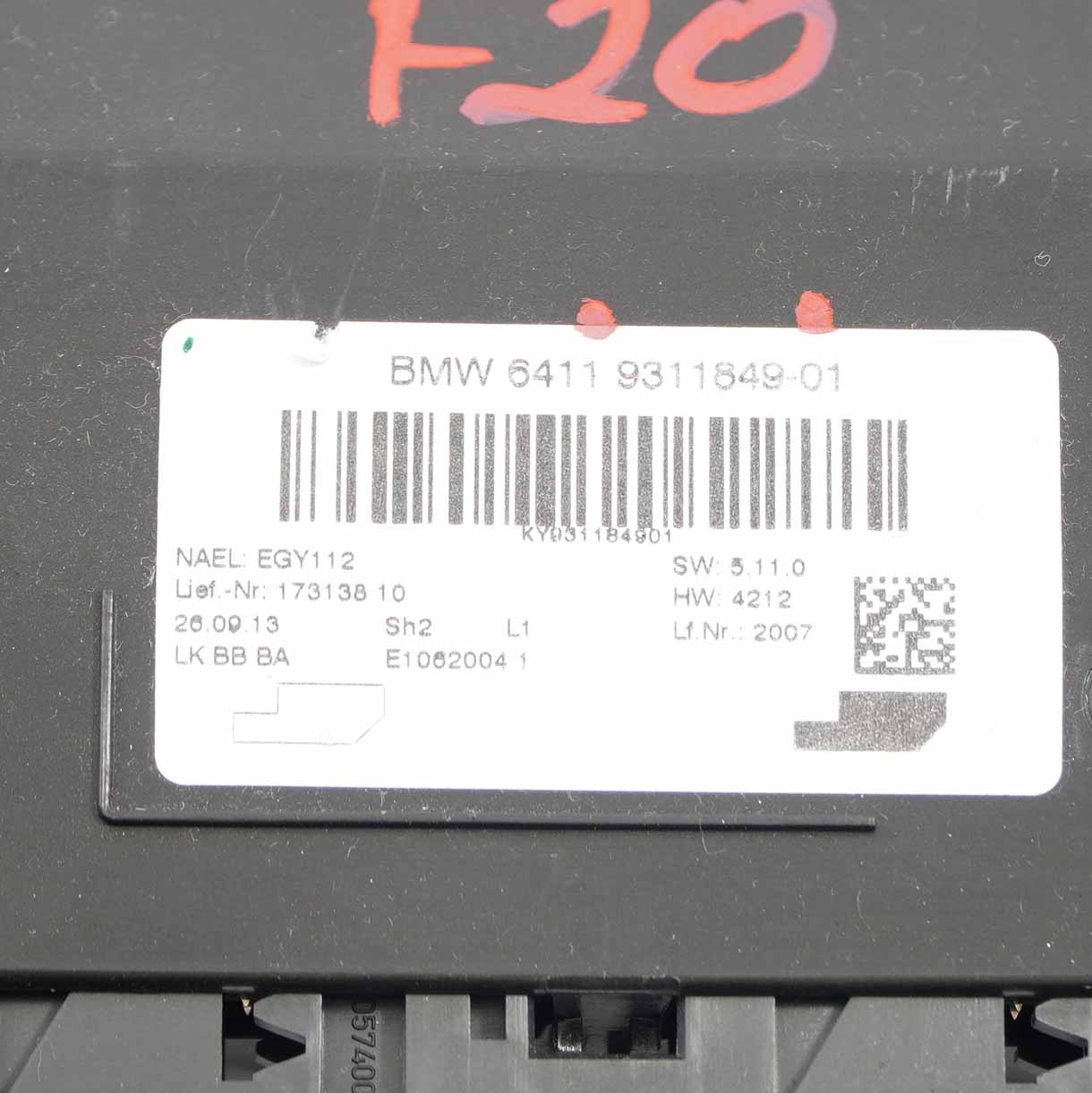 BMW F20 F21 Air Conditioning A/C Climate Control Unit Module ECU 9311849