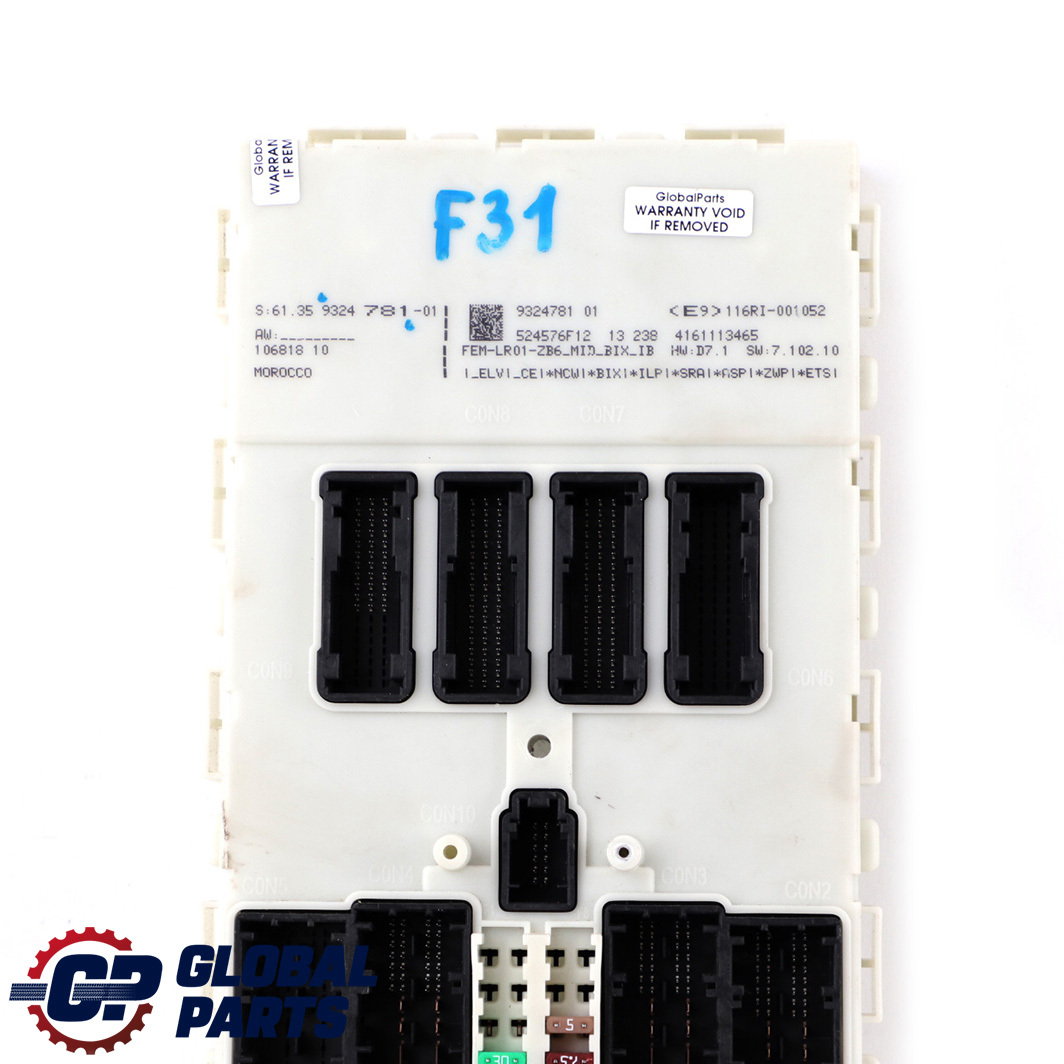 BMW F20 F21 F22 F30 F31 F32 F36 Modul Steuergerät FEM 9324781