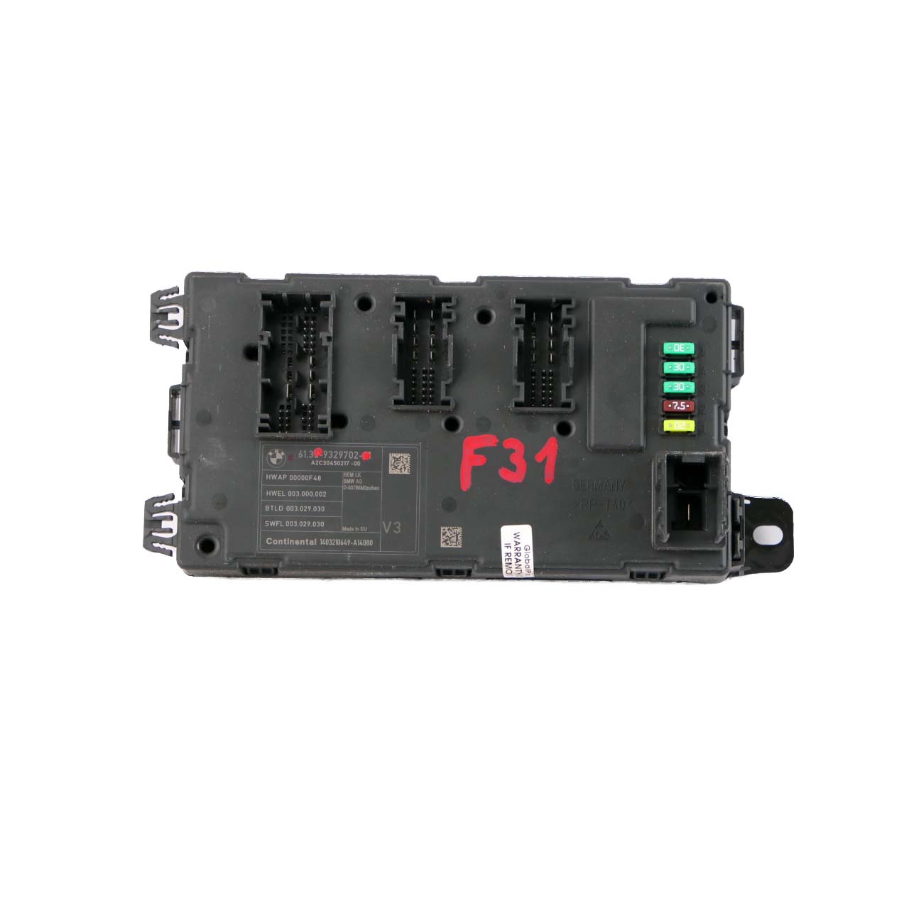 BMW F20 F30 F31 REM Rear Electronic Module Fuse Box Control Unit V3 9329702