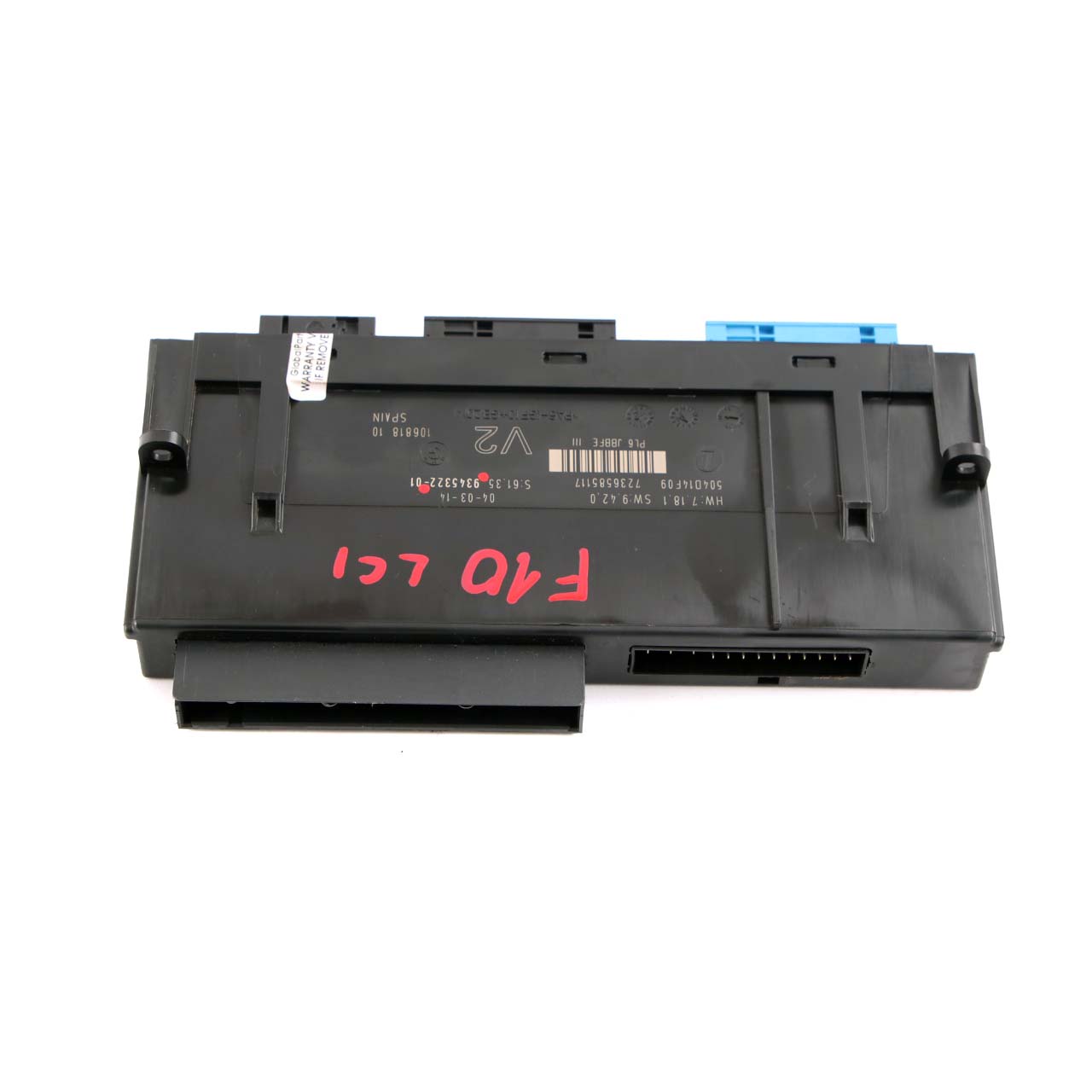 BMW 5 F10 LCI ECU Anschlusskasten des Karosseriesteuermoduls V2 PL6 JBBFE III