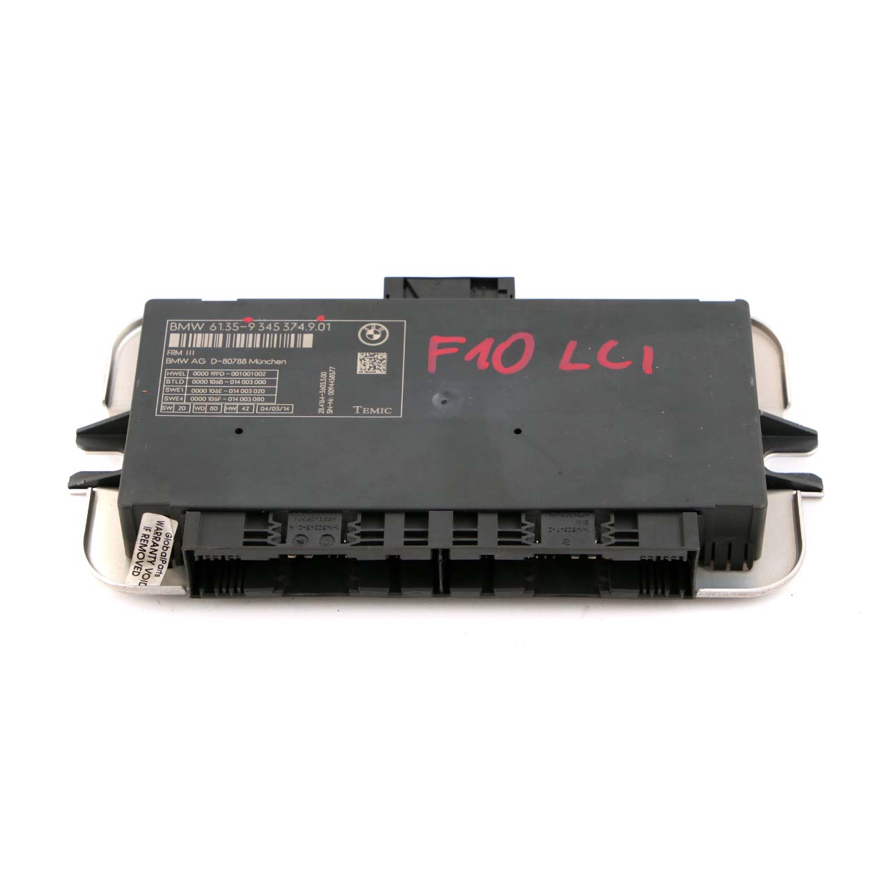 BMW F10 LCI Lichtsteuerung Fußraum Modul ECU Einheit FRM3 9345374