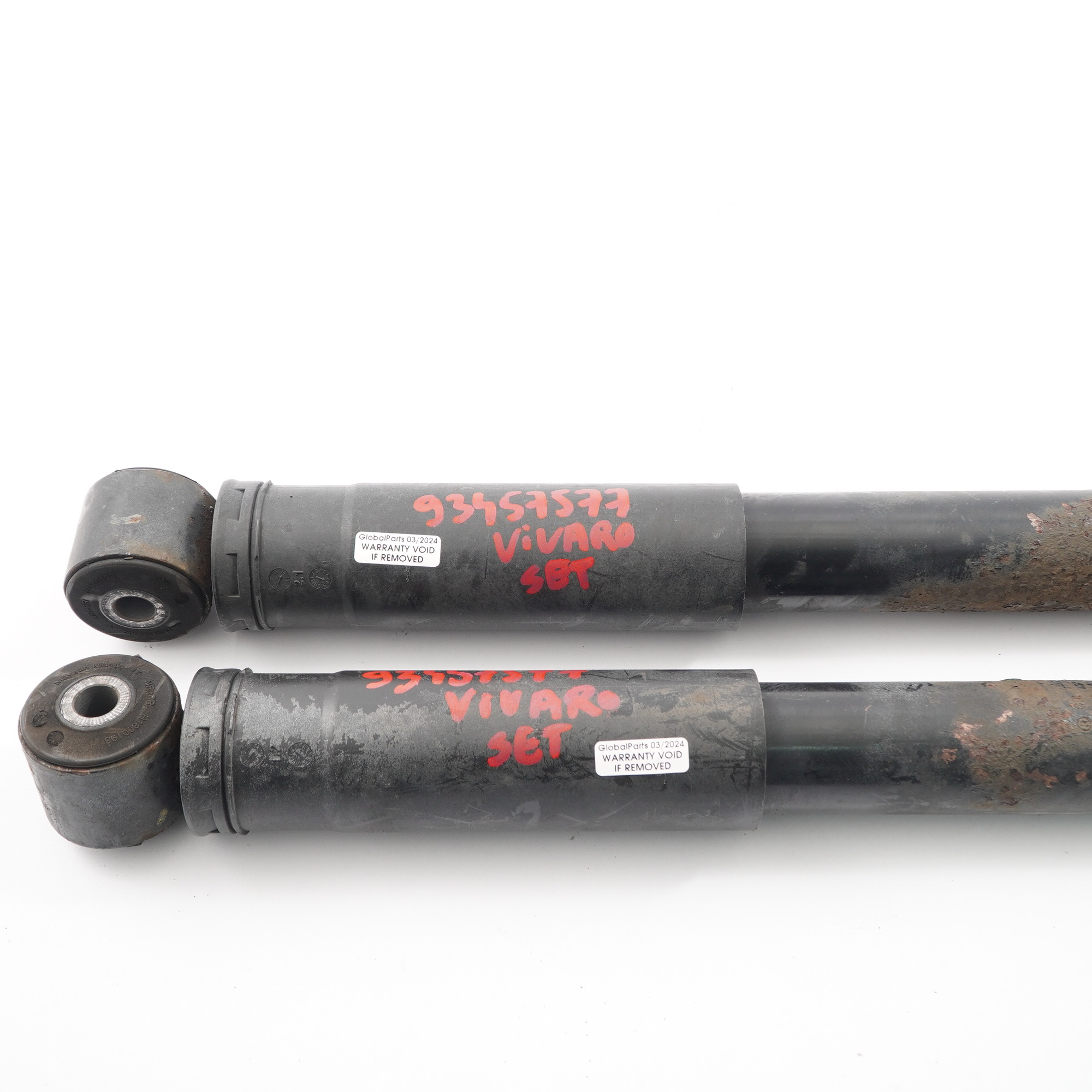 Renault Trafic III Vauxhall Vivaro B Rear Shock Abosorbers Damper Set Right Left