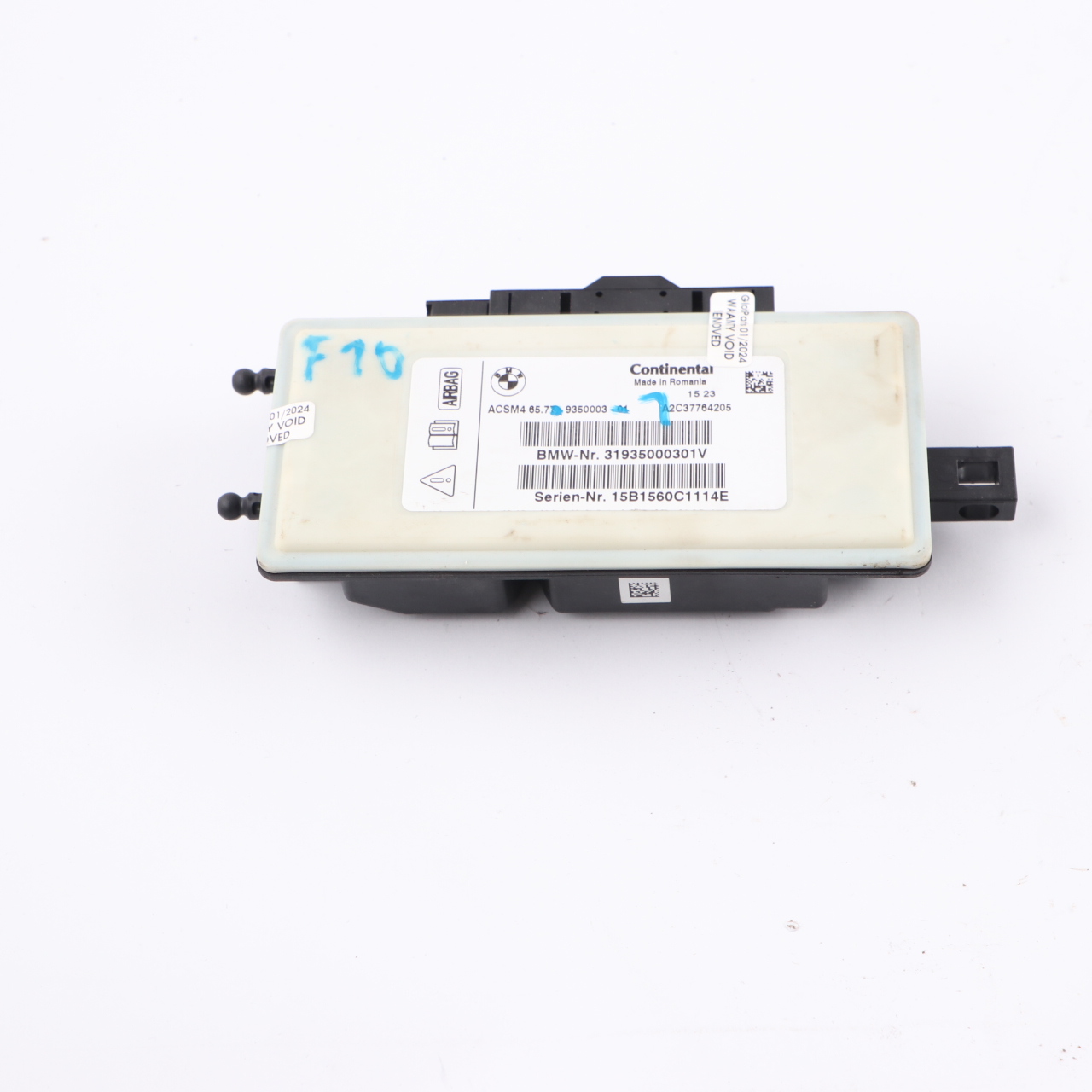 Sicherheits Steuergerät BMW F01 LCI F07 F10 F11 F25 Luftmodul Tasche ECU 9350003