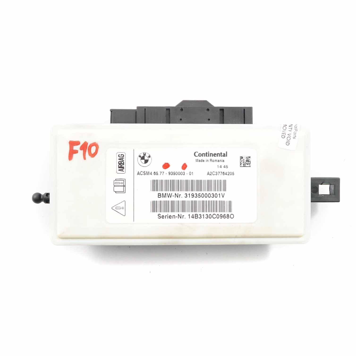 Sicherheitssteuergerät BMW F01 LCI F07 F10 F11 F25 Air Module Bag ECU 9350003