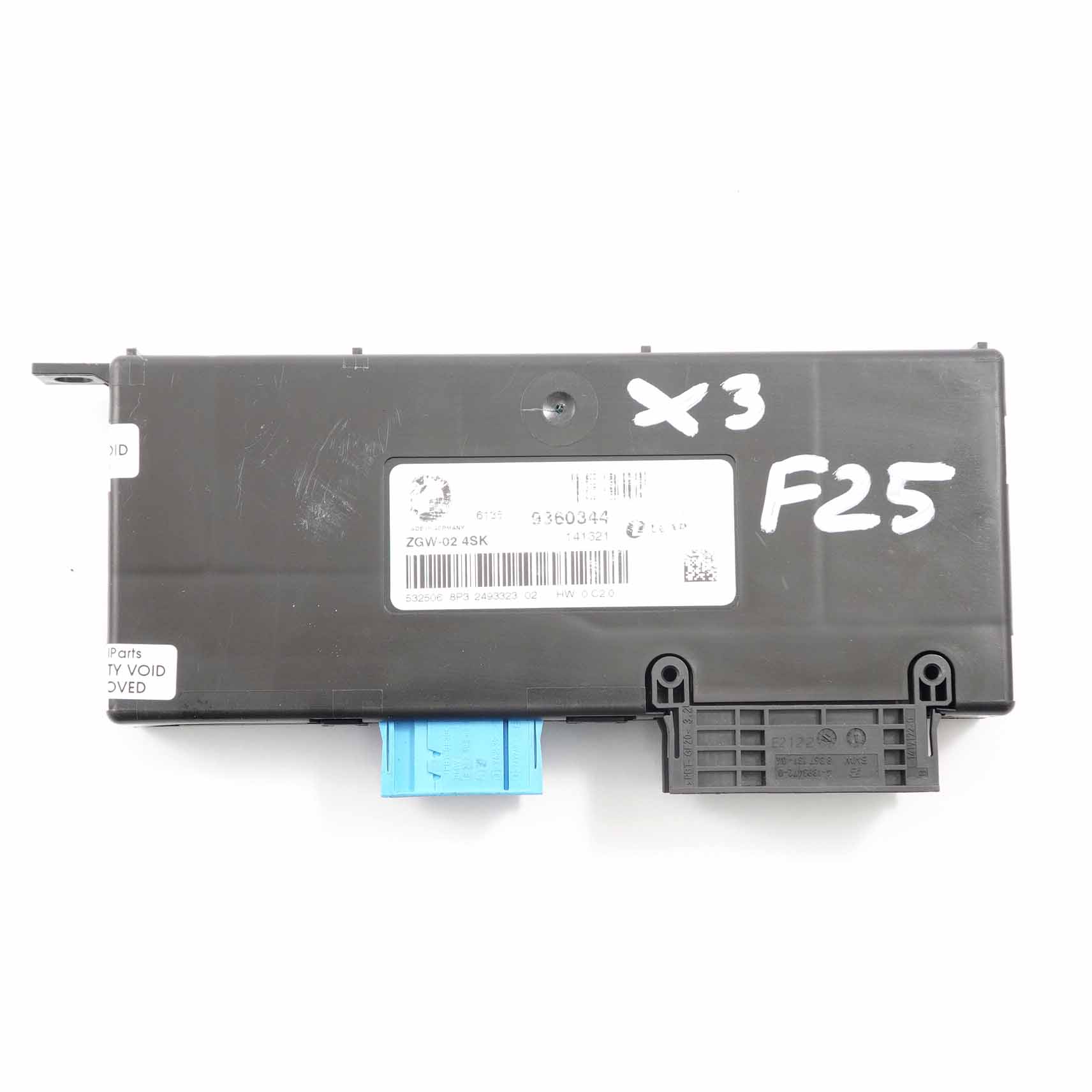 BMW X3 F25 Zentrales Gateway Modul Steuergerät Lear ZGW-02 4SK 9360344