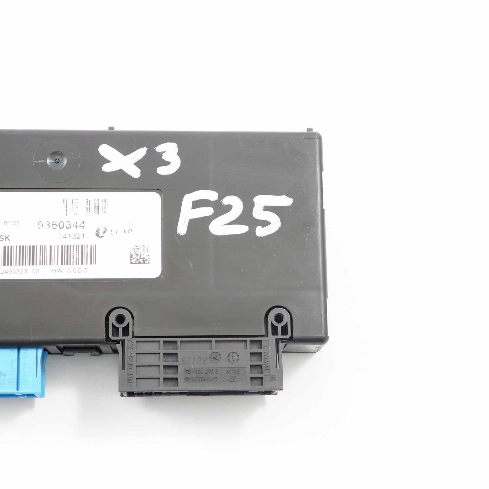 BMW X3 F25 Zentrales Gateway Modul Steuergerät Lear ZGW-02 4SK 9360344