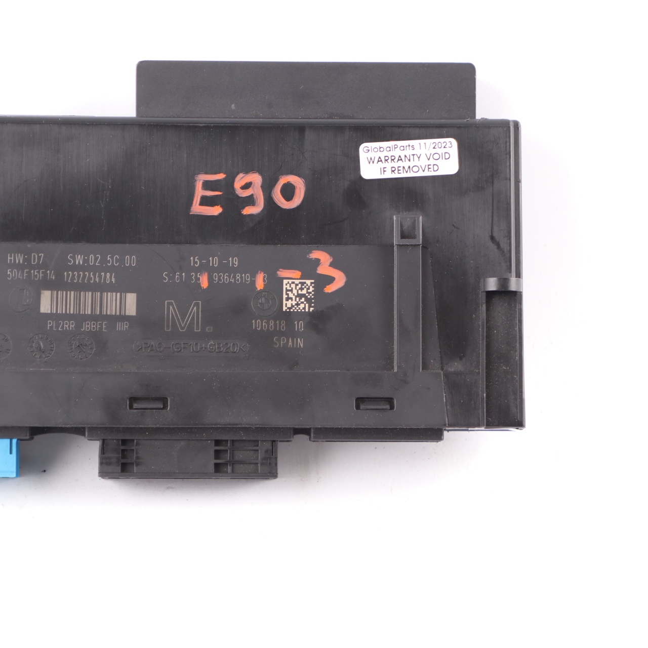 BMW E90 Body Control Modul Abzweigdose PL2RR JBBFE IIIR ECU 9364819