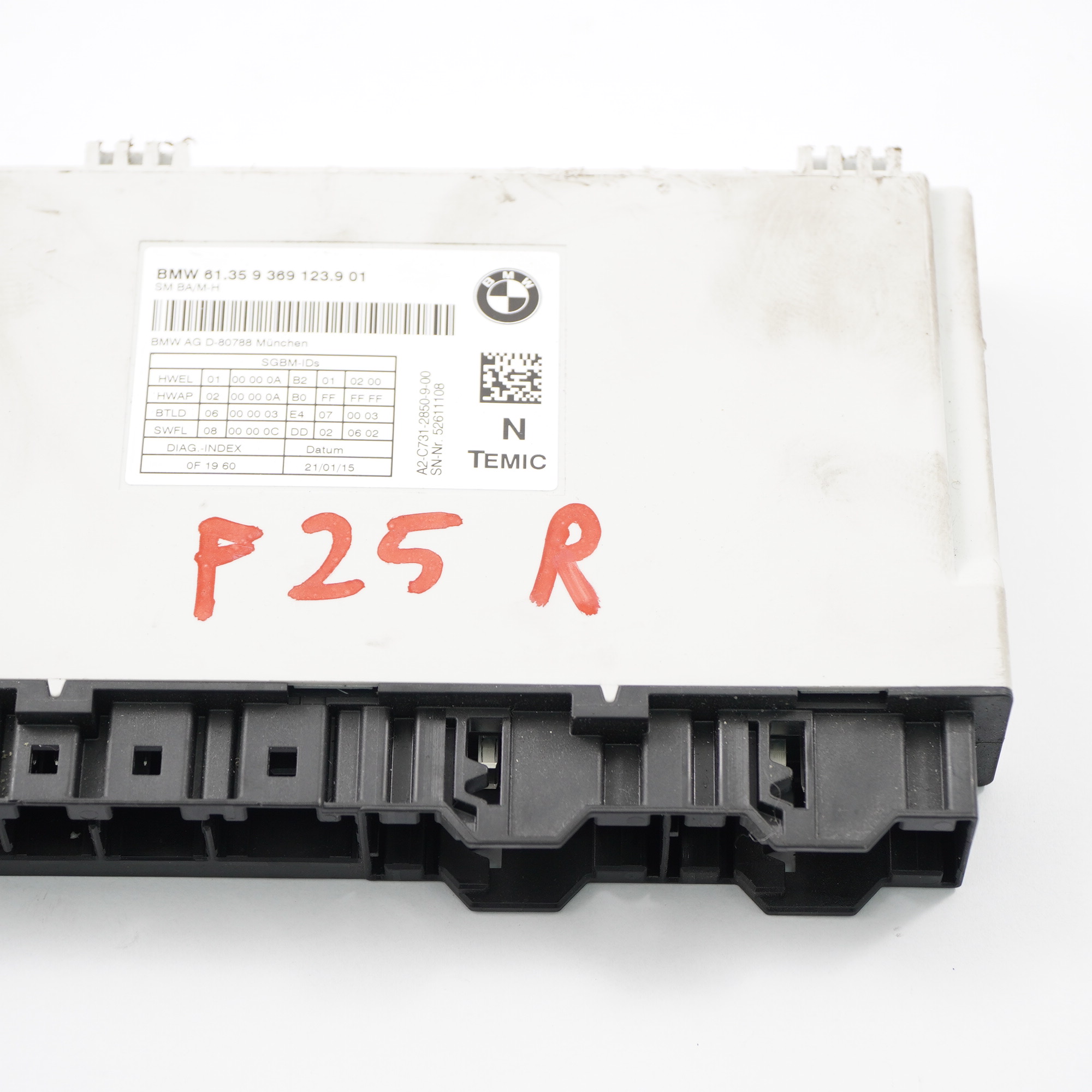 BMW X3 F25 Vorder sitz Steuergerät Modul ECU Links Rechts 9369123