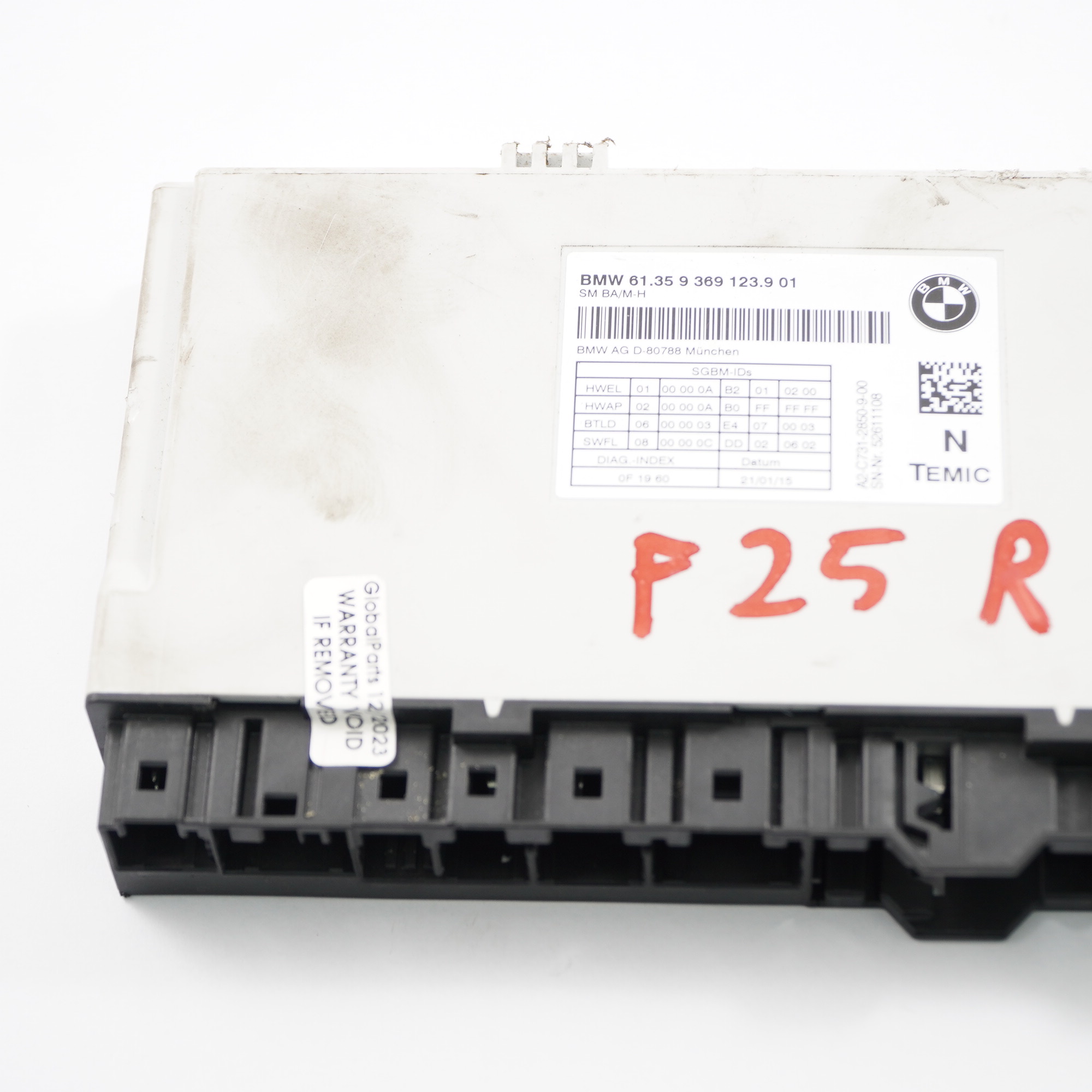 BMW X3 F25 Vorder sitz Steuergerät Modul ECU Links Rechts 9369123