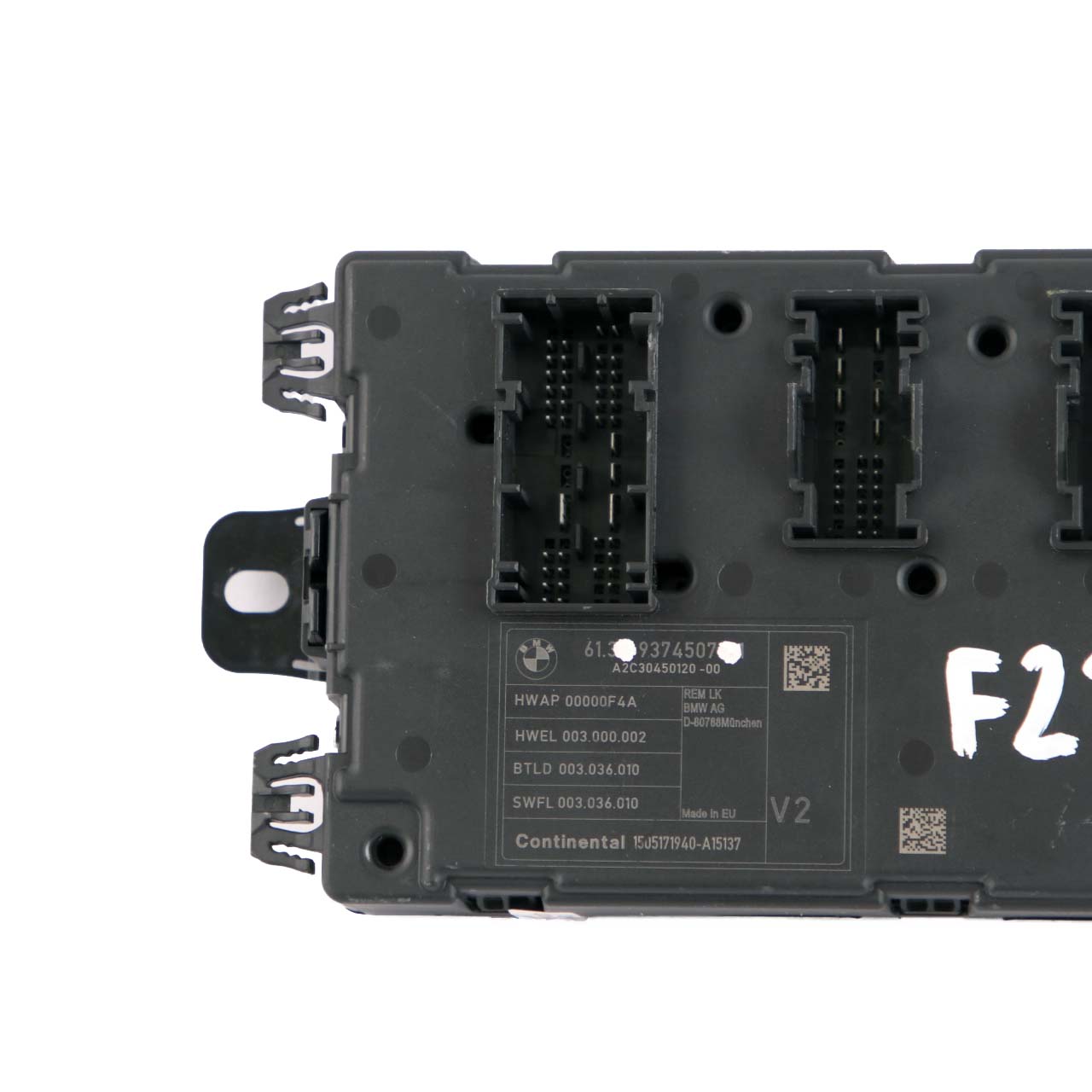 BMW F23 REM Hinteres Elektronikmodul Sicherungskasten Steuergerät V2 9374507