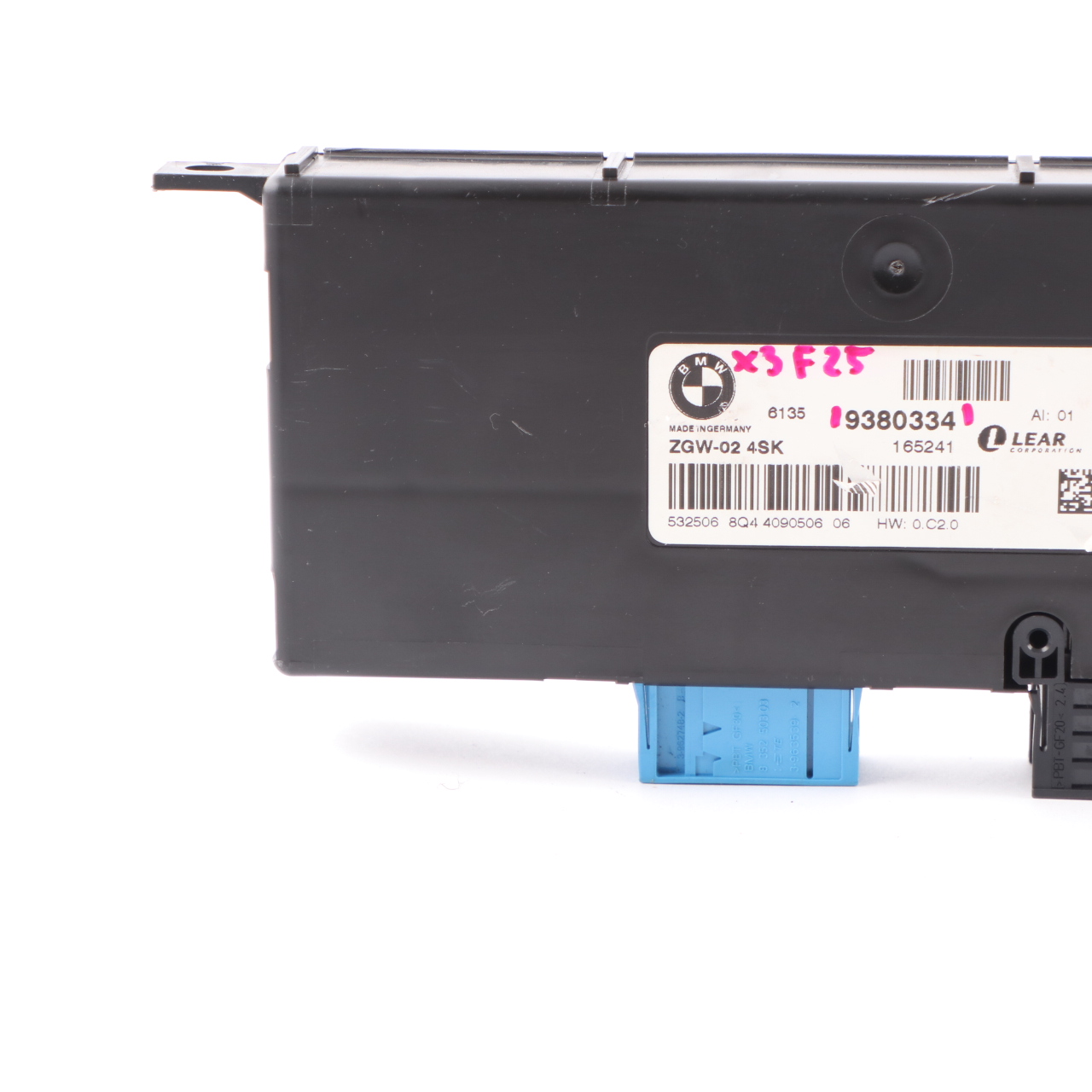 BMW X3 F25 Central Gateway Module Control Unit Lear ZGW-02 4SK 9380334