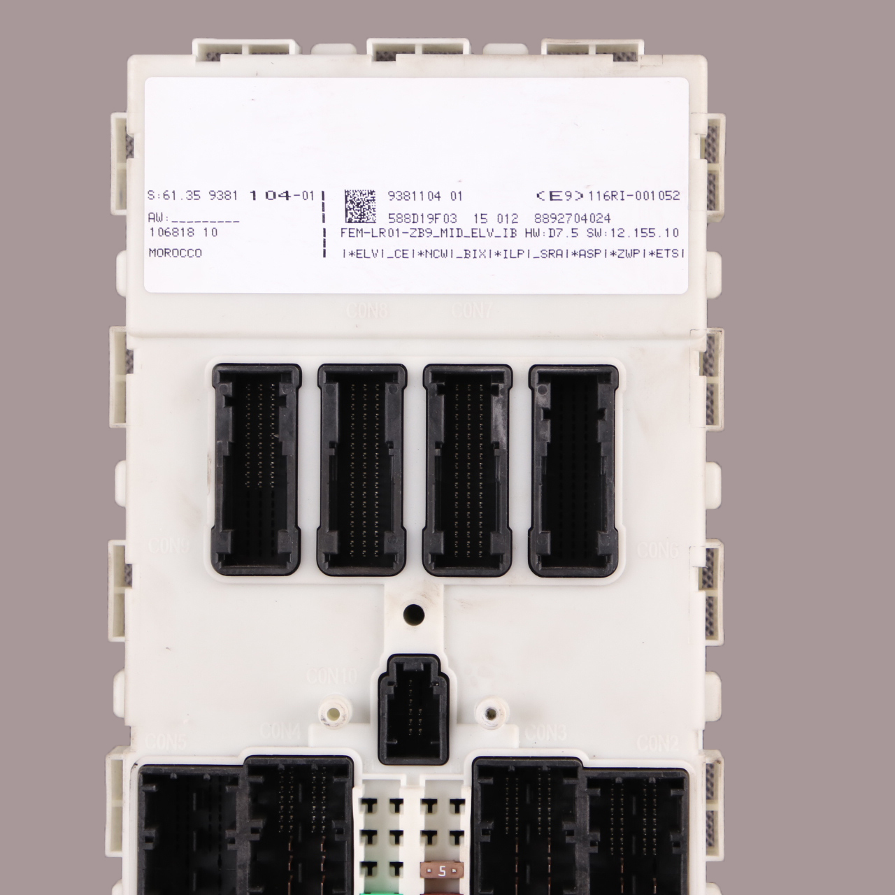 FEM Modul BMW F20 F21 F22 F30 F32 ECU Steuergerät Sicherungskasten 9381104