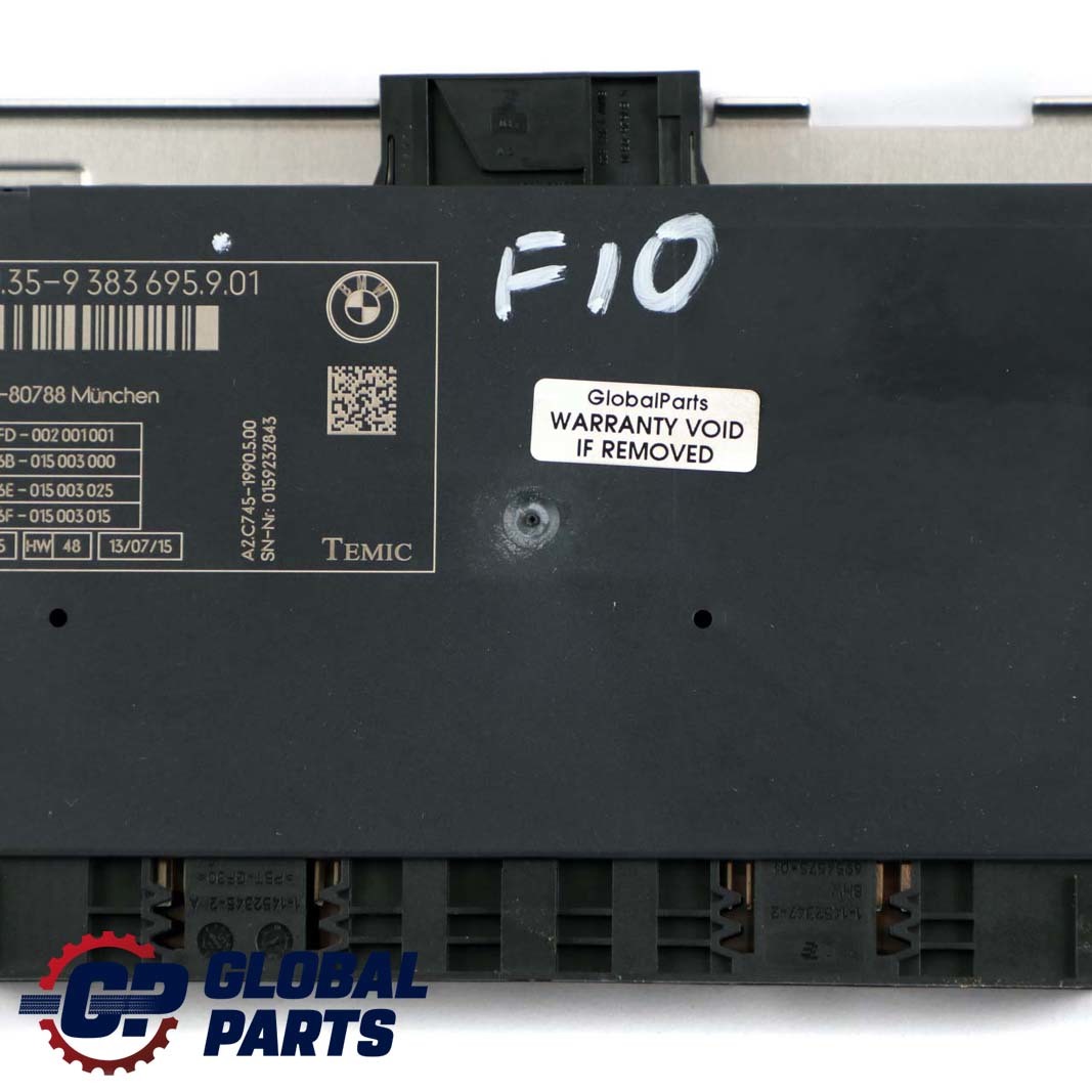 BMW F10 Fußraummodul Steuereinheit ECU FRM III TEMIC 9383695