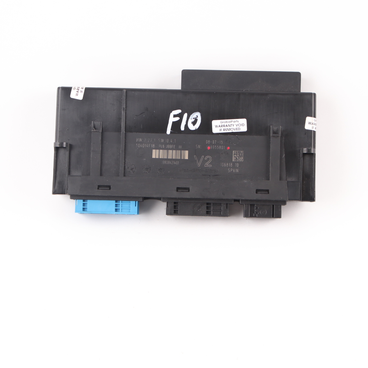 BMW F10 ECU Karosserie Steuerungs Modul V2 PL6 JBBFE III Anschlussdose 9384214