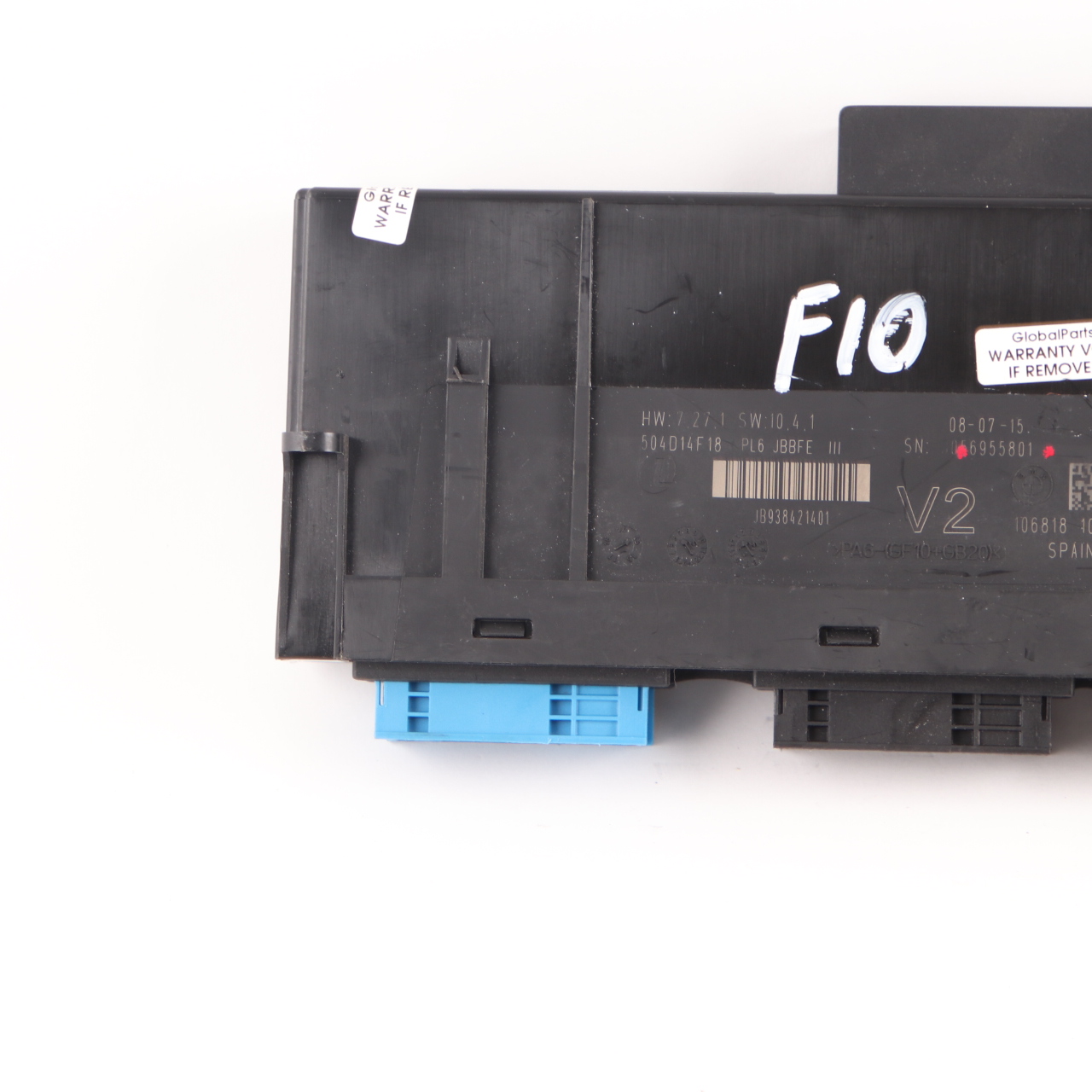 BMW F10 ECU Karosserie Steuerungs Modul V2 PL6 JBBFE III Anschlussdose 9384214