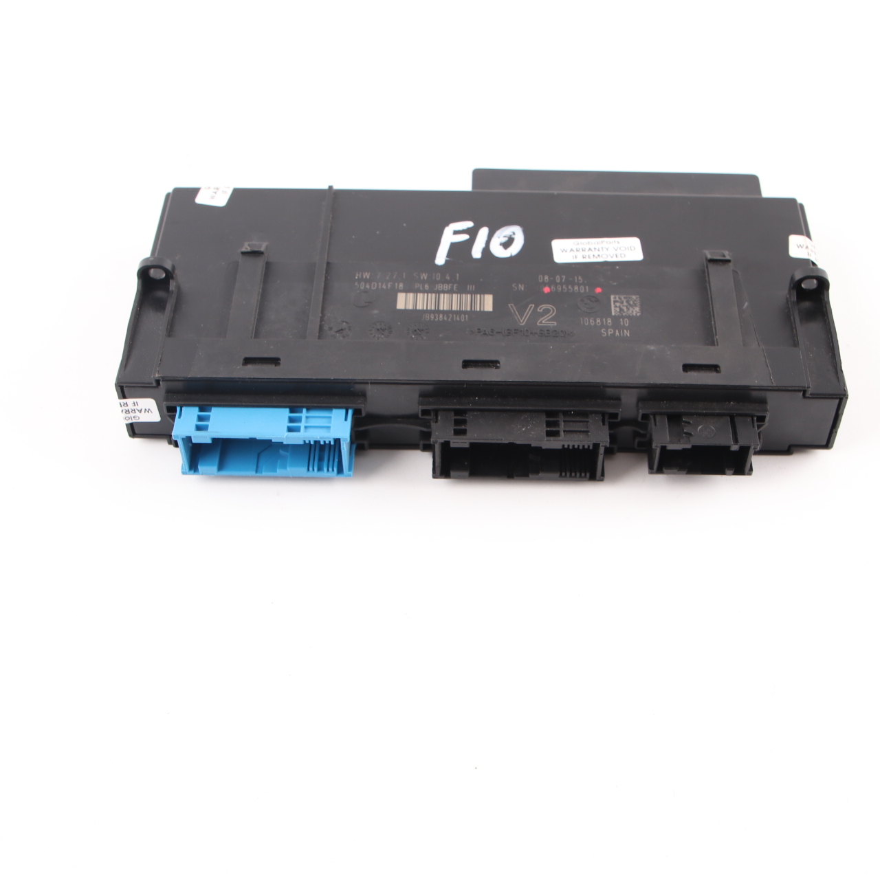 BMW F10 ECU Karosserie Steuerungs Modul V2 PL6 JBBFE III Anschlussdose 9384214