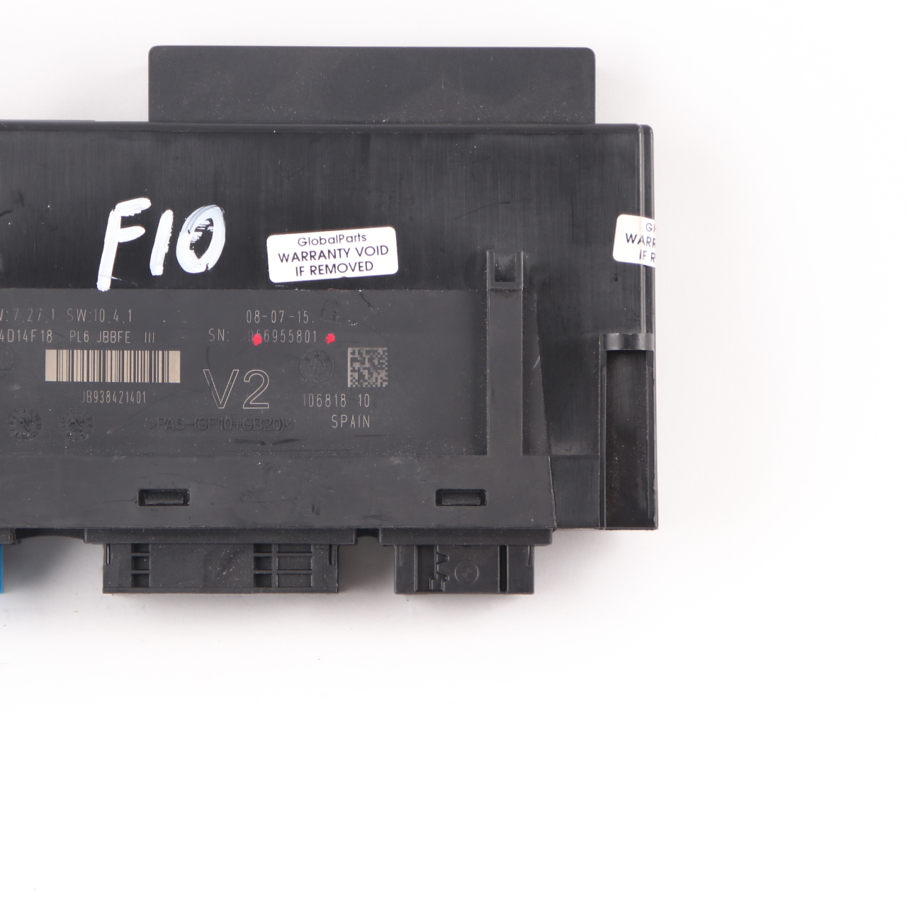 BMW F10 ECU Karosserie Steuerungs Modul V2 PL6 JBBFE III Anschlussdose 9384214