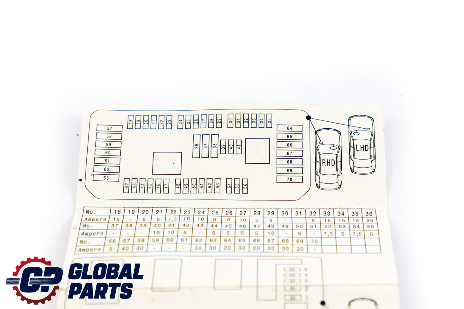 BMW 1 2 Series F20 F21 F30 Map Fuse Grouping 9389074