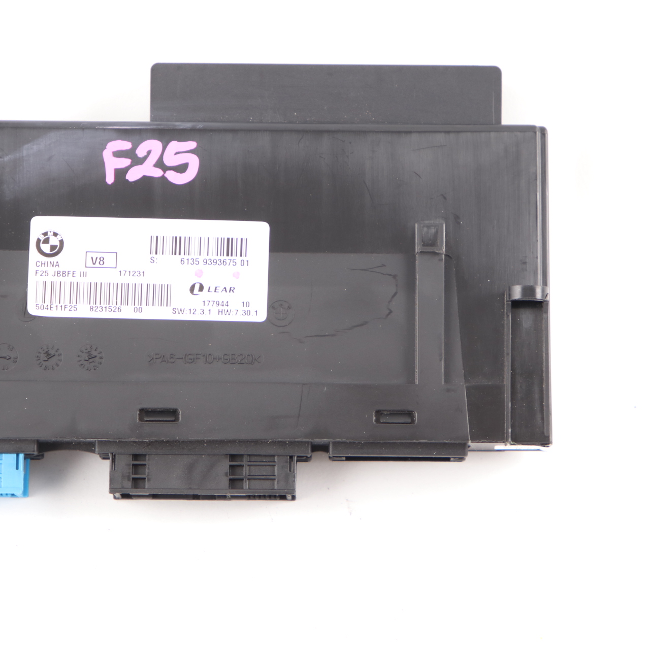 BMW F25 Körperkontrollmodul ECU Anschlussdose JBBFE III 3 V8 Lear 9393675