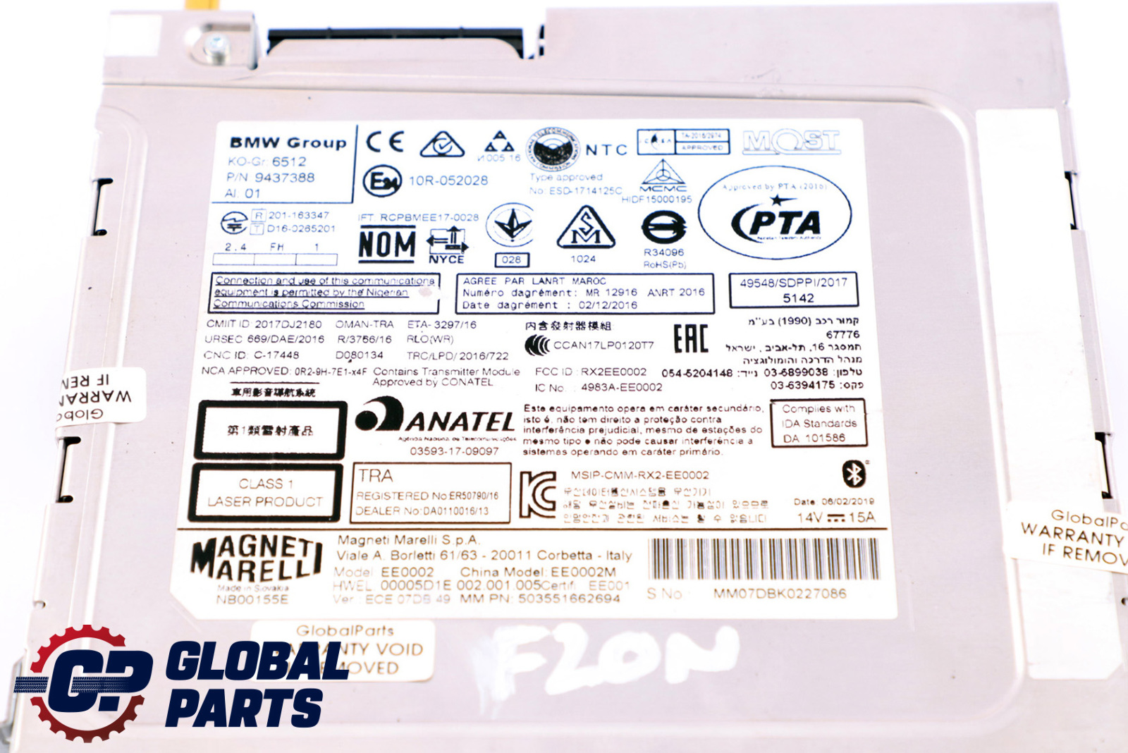 BMW F20 F21 F30 F31 LCI Hauptgerät Basis Navigation 2 9437388