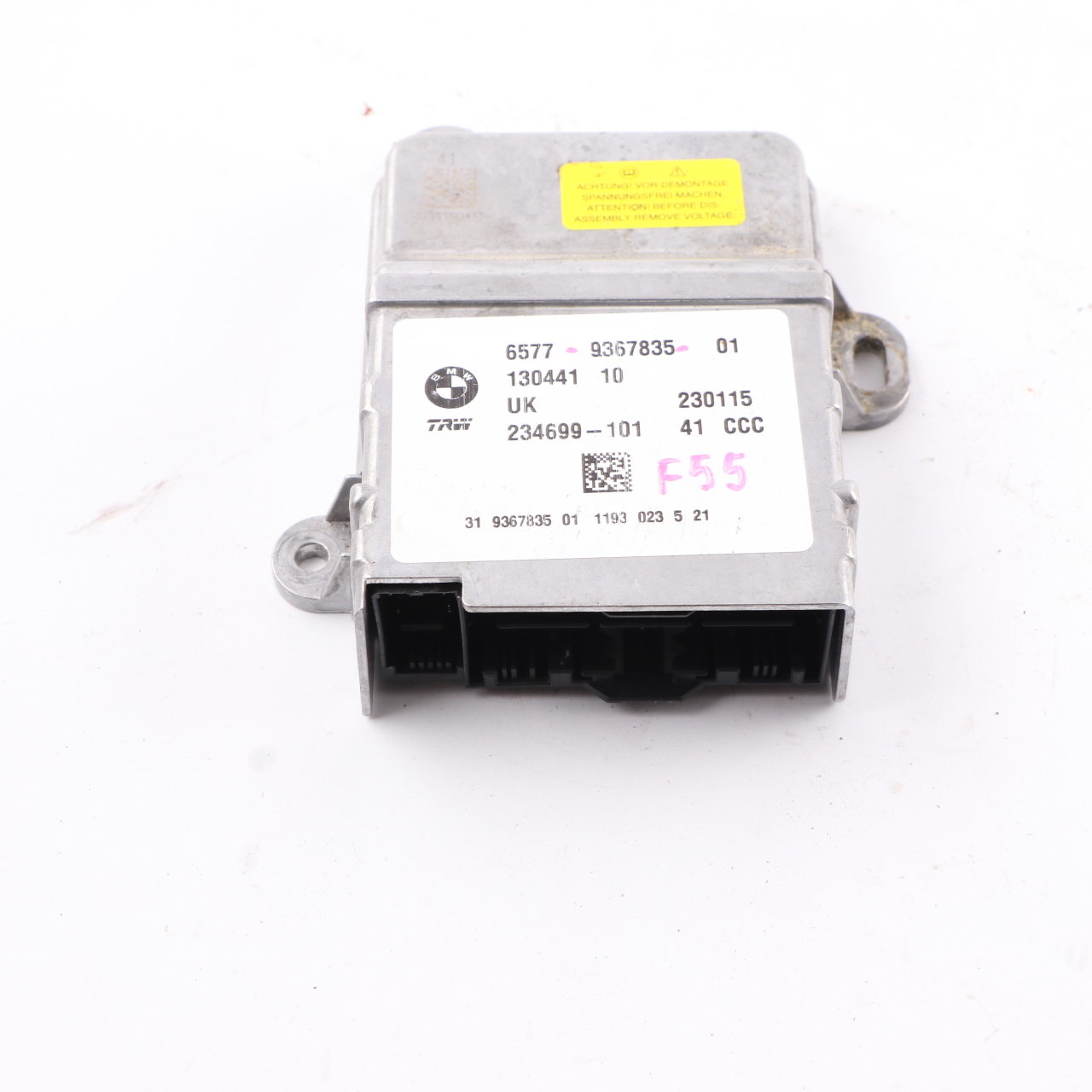 Airbag Modul BMW F45 X1 F48 Mini F54 F55 F56 Airbag Steuergerät ECU 9367835