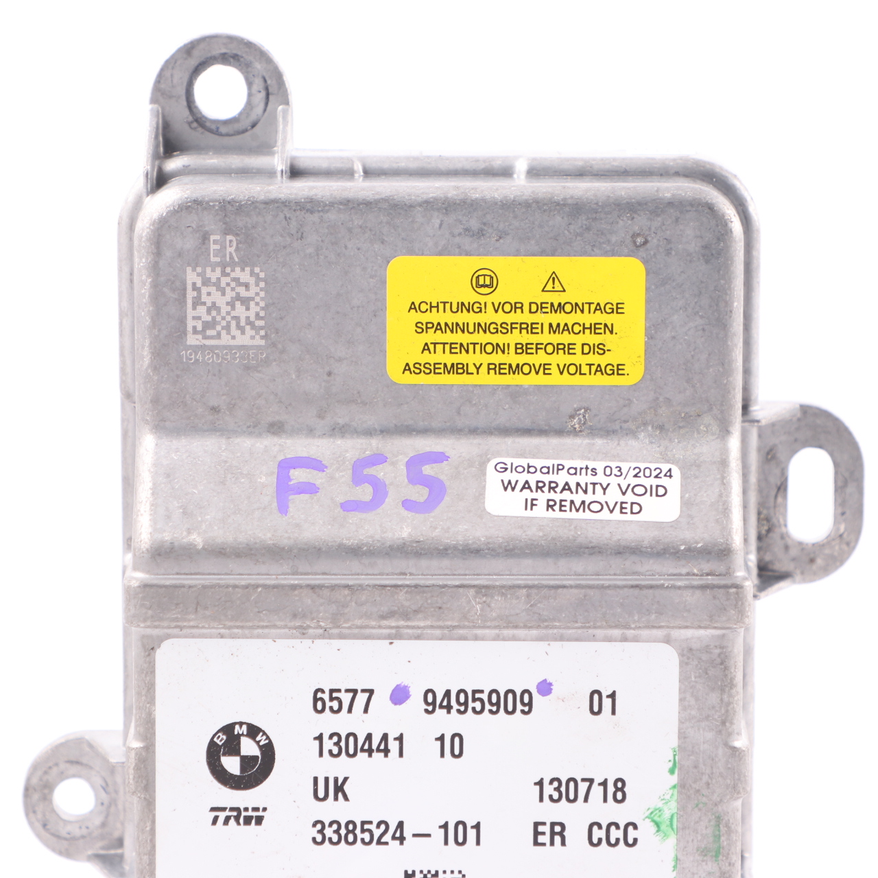 Airbag Modul BMW F45 X1 F48 Mini F54 F55 F56 Airbag Steuergerät ECU 9495909