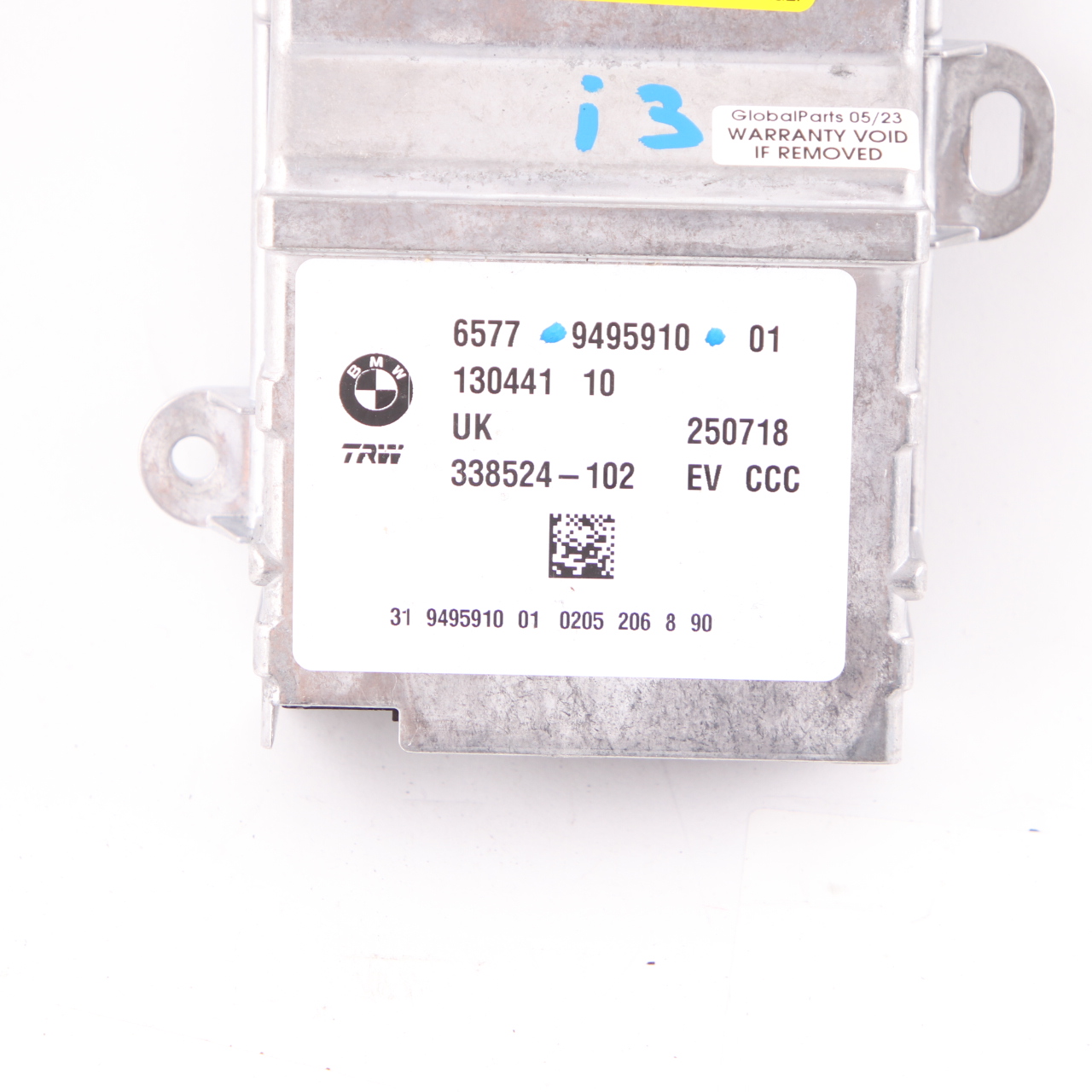 BMW F45 X1 F48 i3 I01 Airbag Module  Control Unit ECU Air Bag 9495910