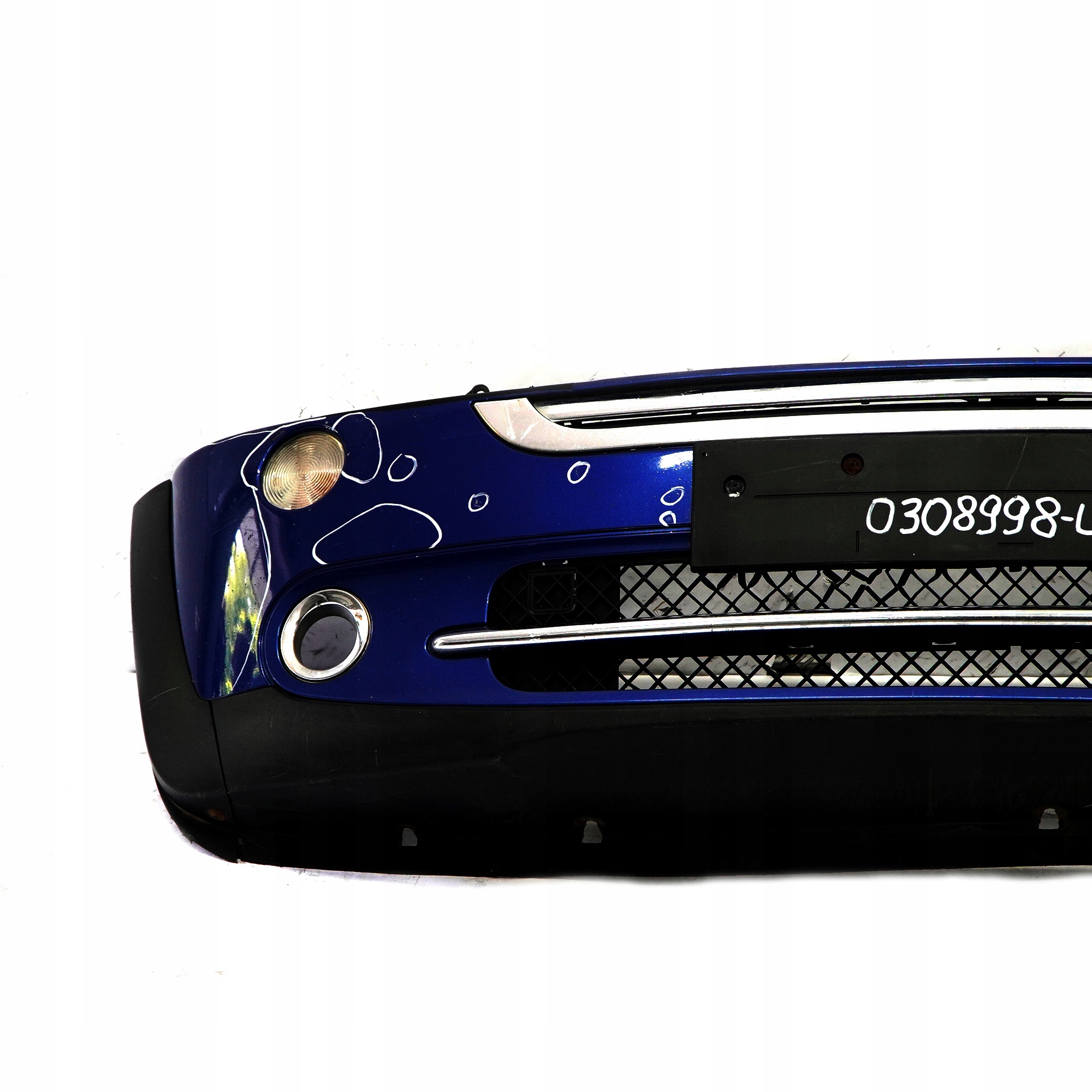 BMW Mini Cooper Cabrio R50 R52 Complete Front Bumper Panel Lightning Blue - A63