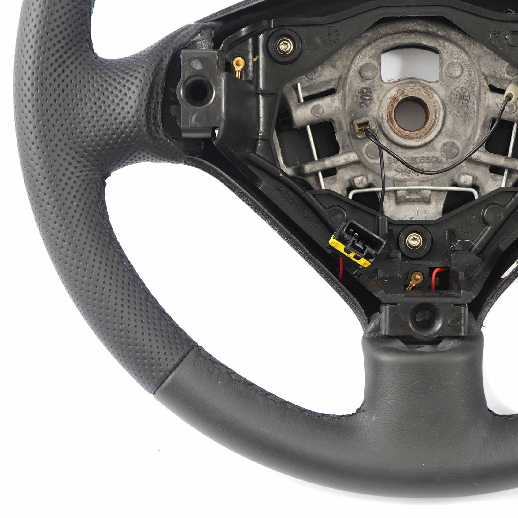 Peugeot 307 Steering Wheel NEW Black Leather 96345022