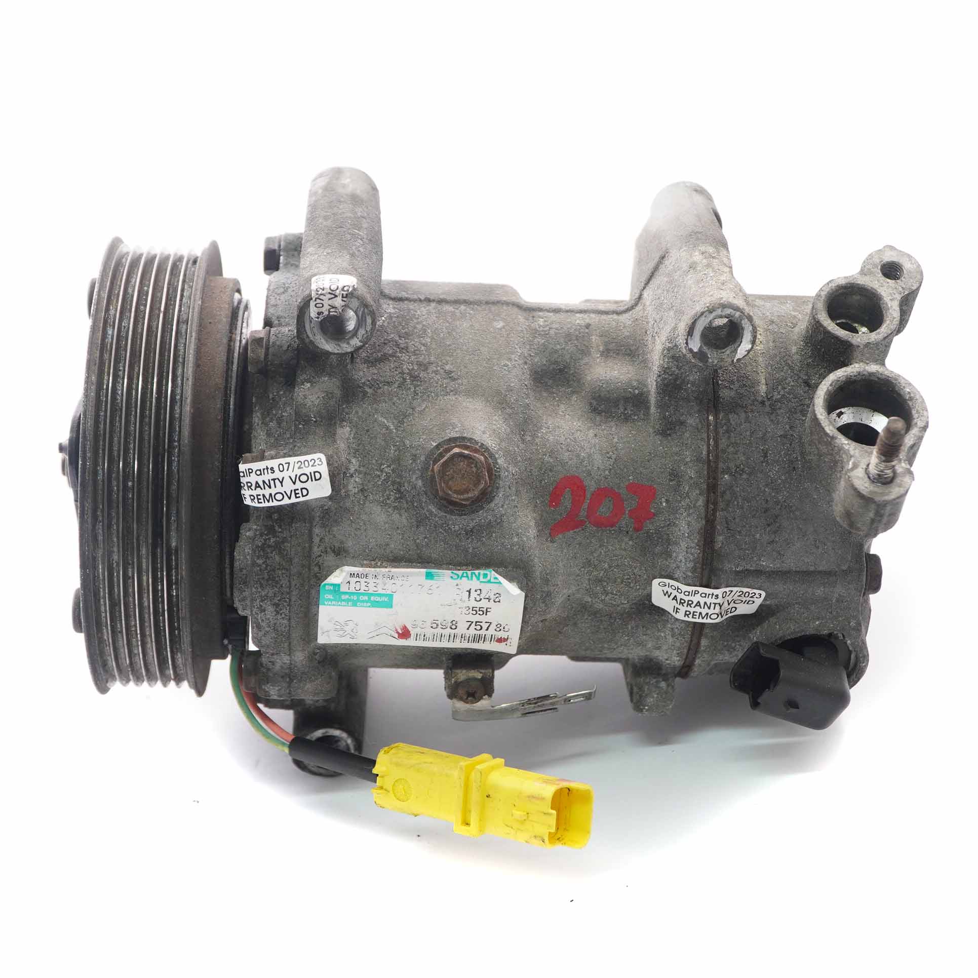 Air Conditioning Compressor Peugeot 207 Air Con A/C Pump 9659875780