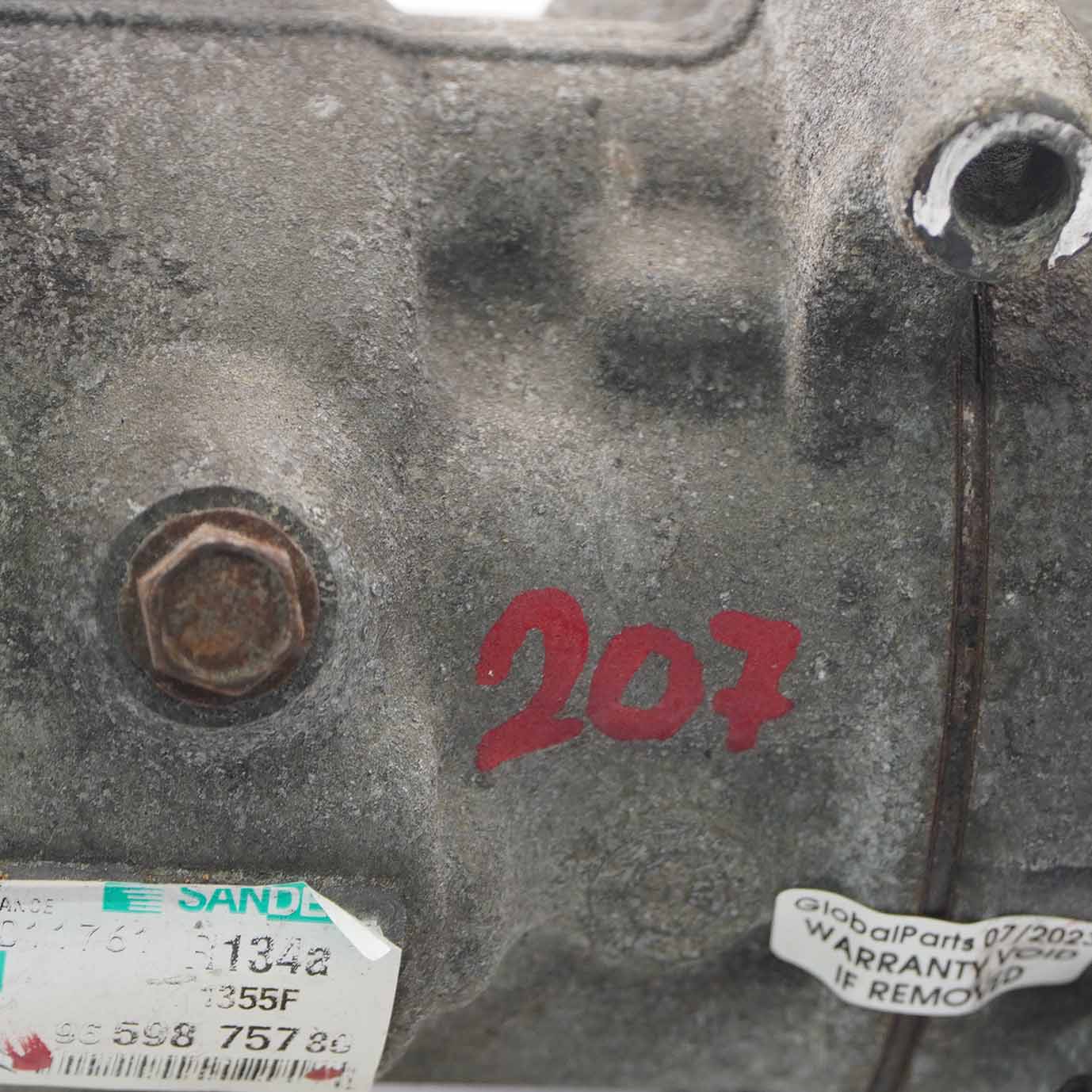 Air Conditioning Compressor Peugeot 207 Air Con A/C Pump 9659875780