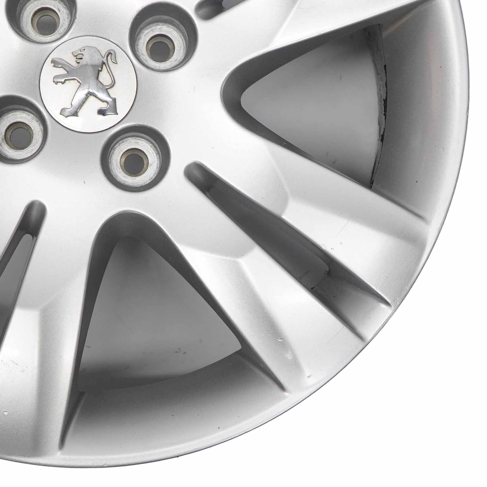 Peugeot 5008 Silver 5 Double Spoke Wheel Alloy Rim 17" 7J ET:29 9675498677