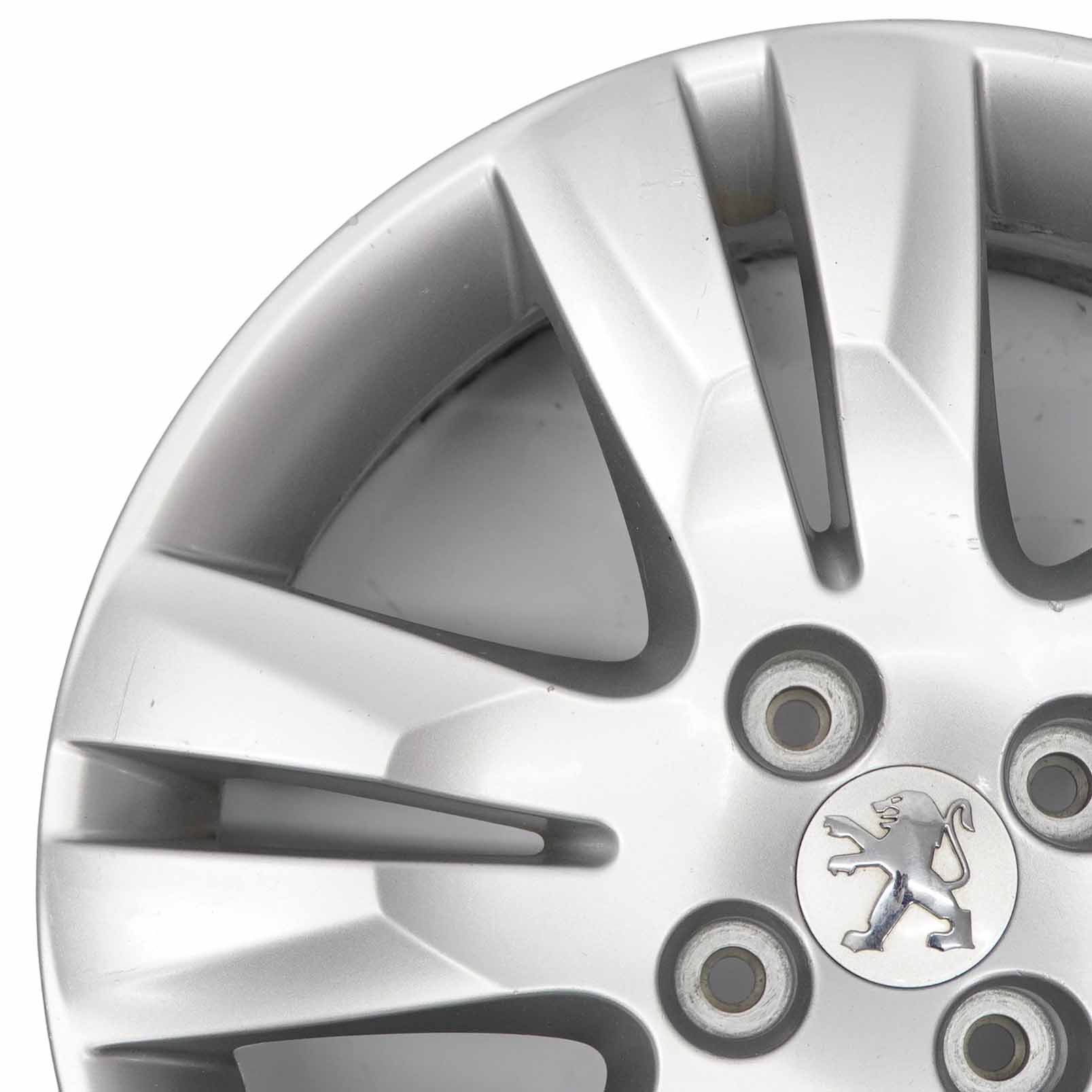 Peugeot 5008 Silver 5 Double Spoke Wheel Alloy Rim 17" 7J ET:29 9675498677