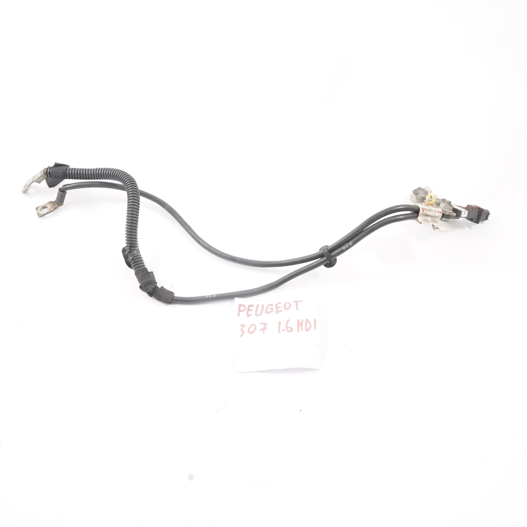 Peugeot 307 3008 1.6 HDI Negative Battery Terminal Cable Wiring 9676811880