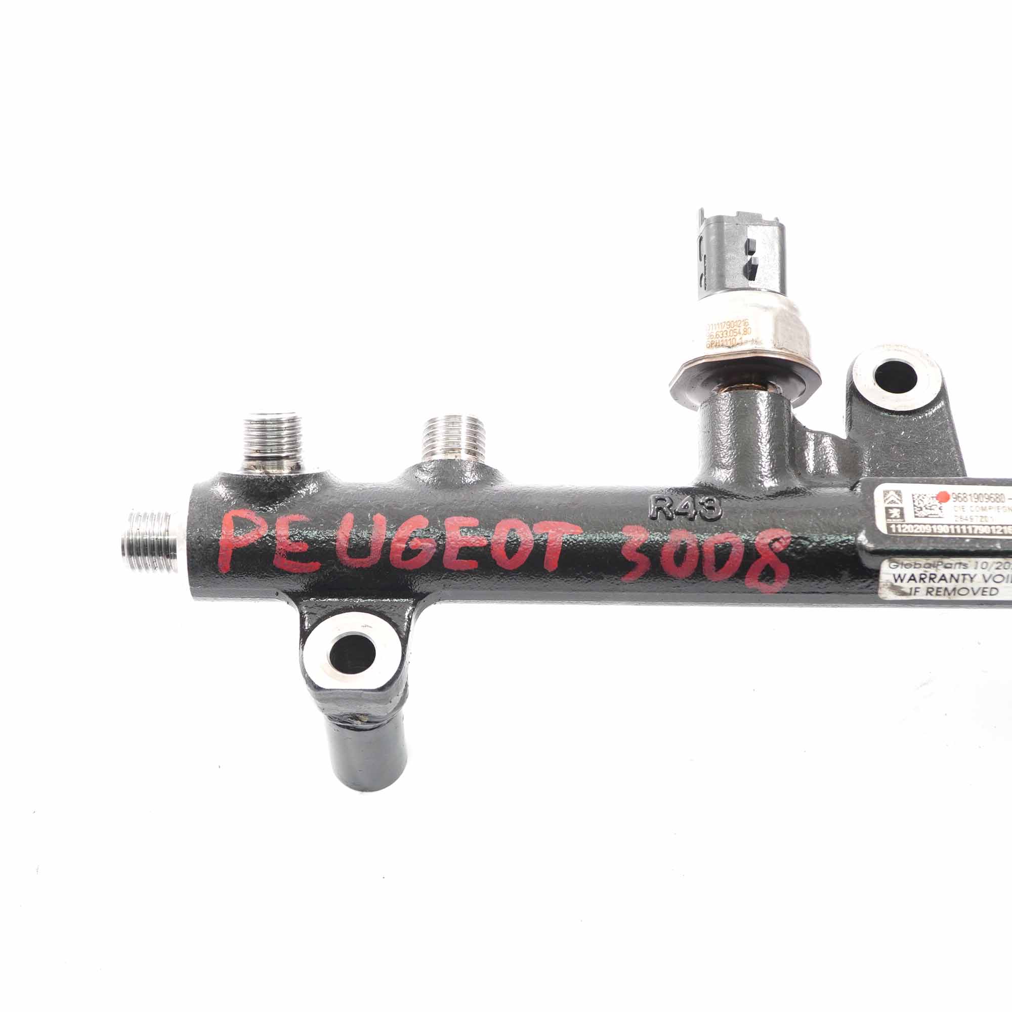 Peugeot 3008 2.0 HDI Diesel Fuel Injector Rail Line 9681909680