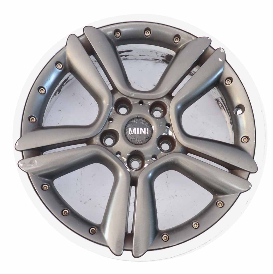 Mini R60 R61 Silber Alu Felge Alufelge 18" ET:52 7,5J 5 Star Double Spoke 127 