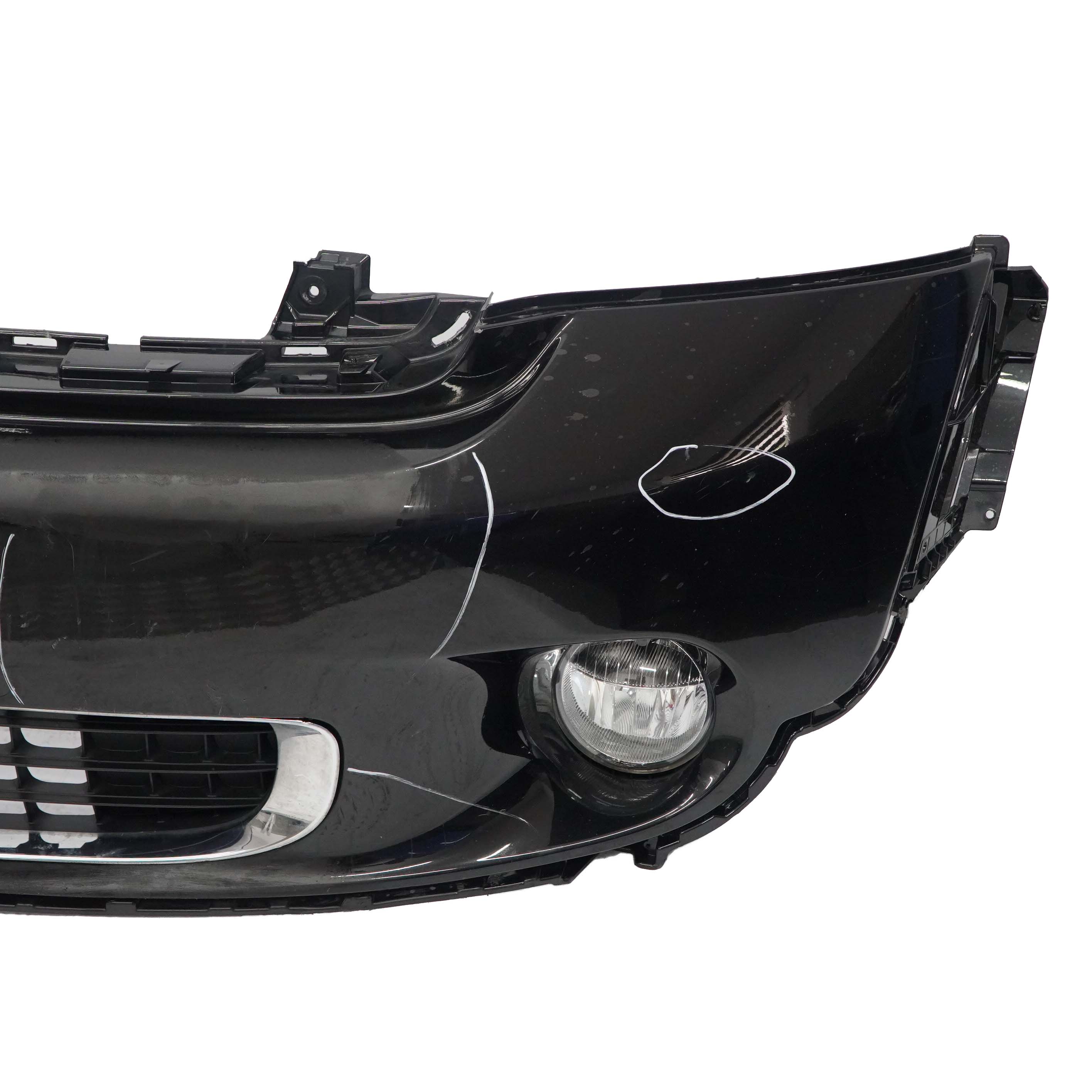 Mini R60 R61 Complete Front Bumper Trim Panel Absolute Black Metallic - B11