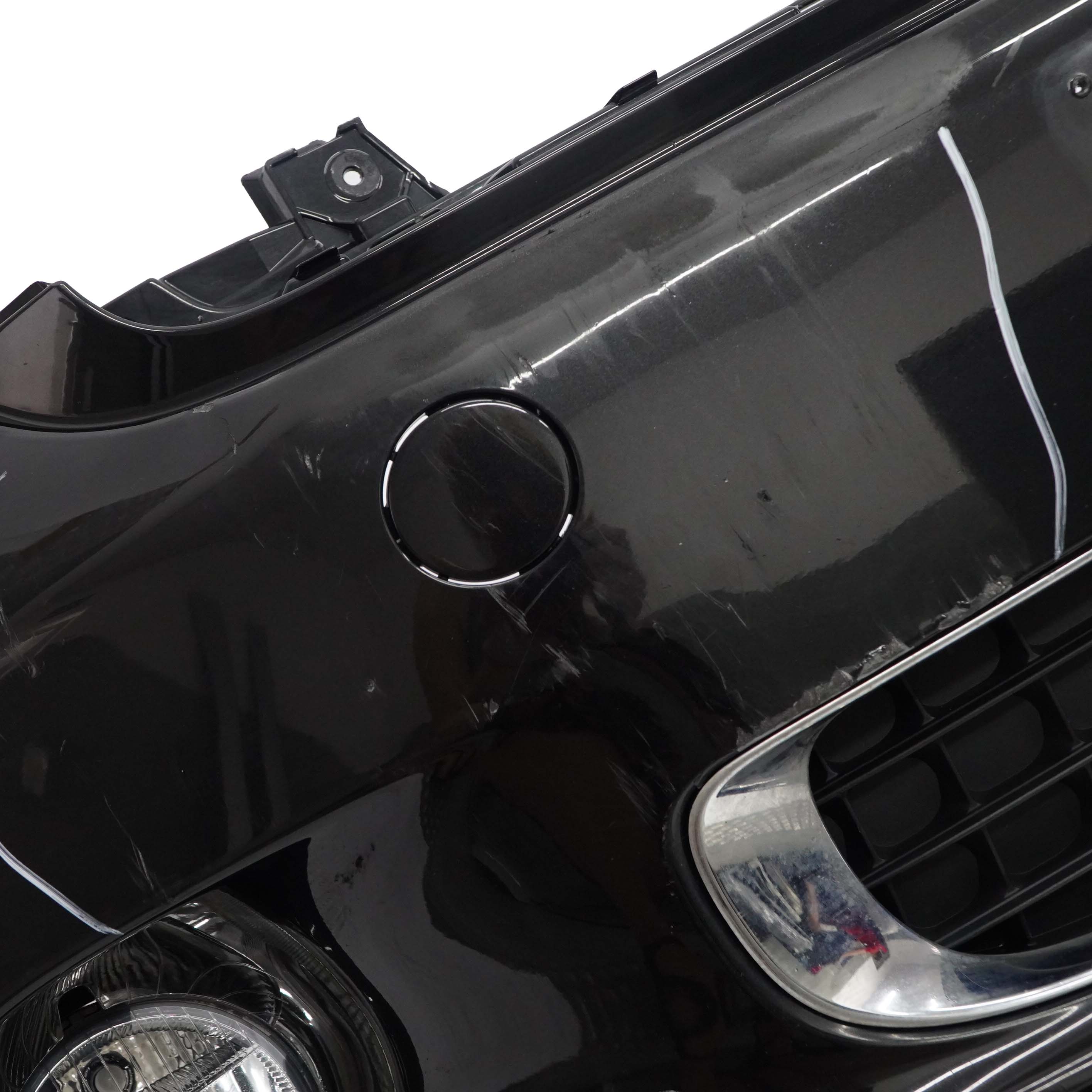 Mini R60 R61 Complete Front Bumper Trim Panel Absolute Black Metallic - B11