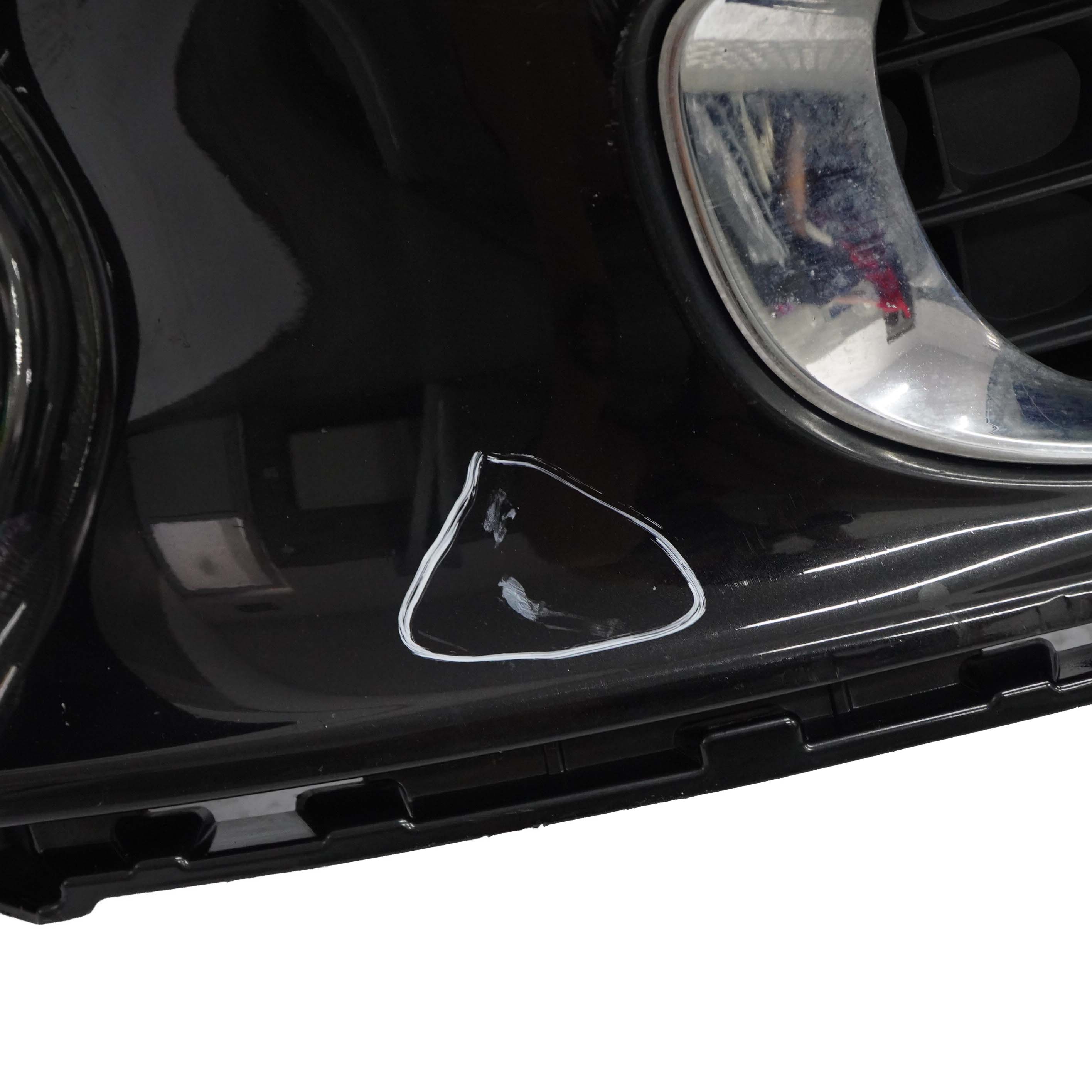 Mini R60 R61 Complete Front Bumper Trim Panel Absolute Black Metallic - B11